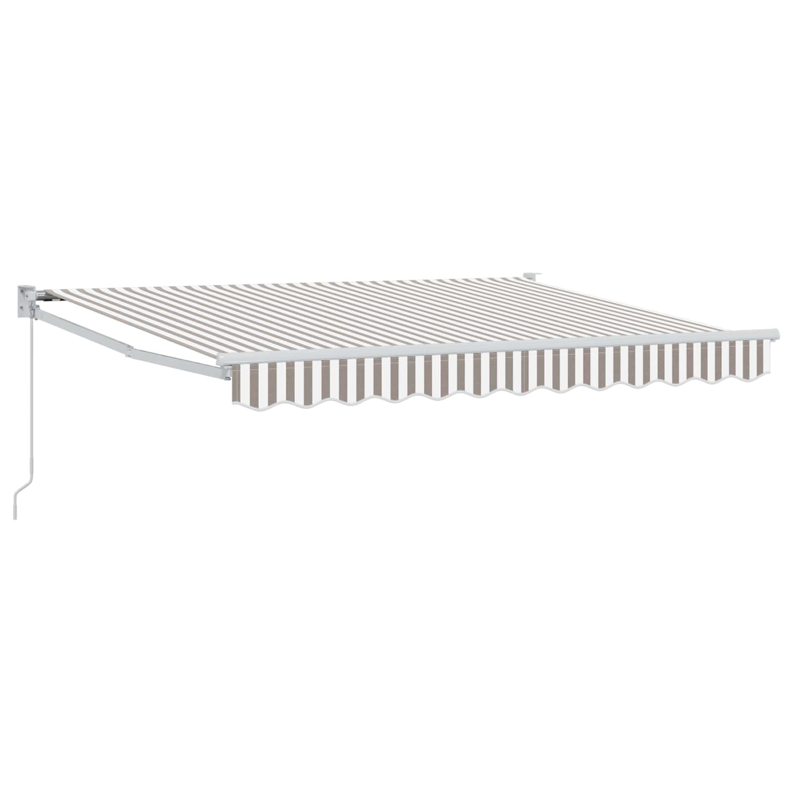 Tenda retrattile Grigio chiaro e bianco 3 x 2,5 m
