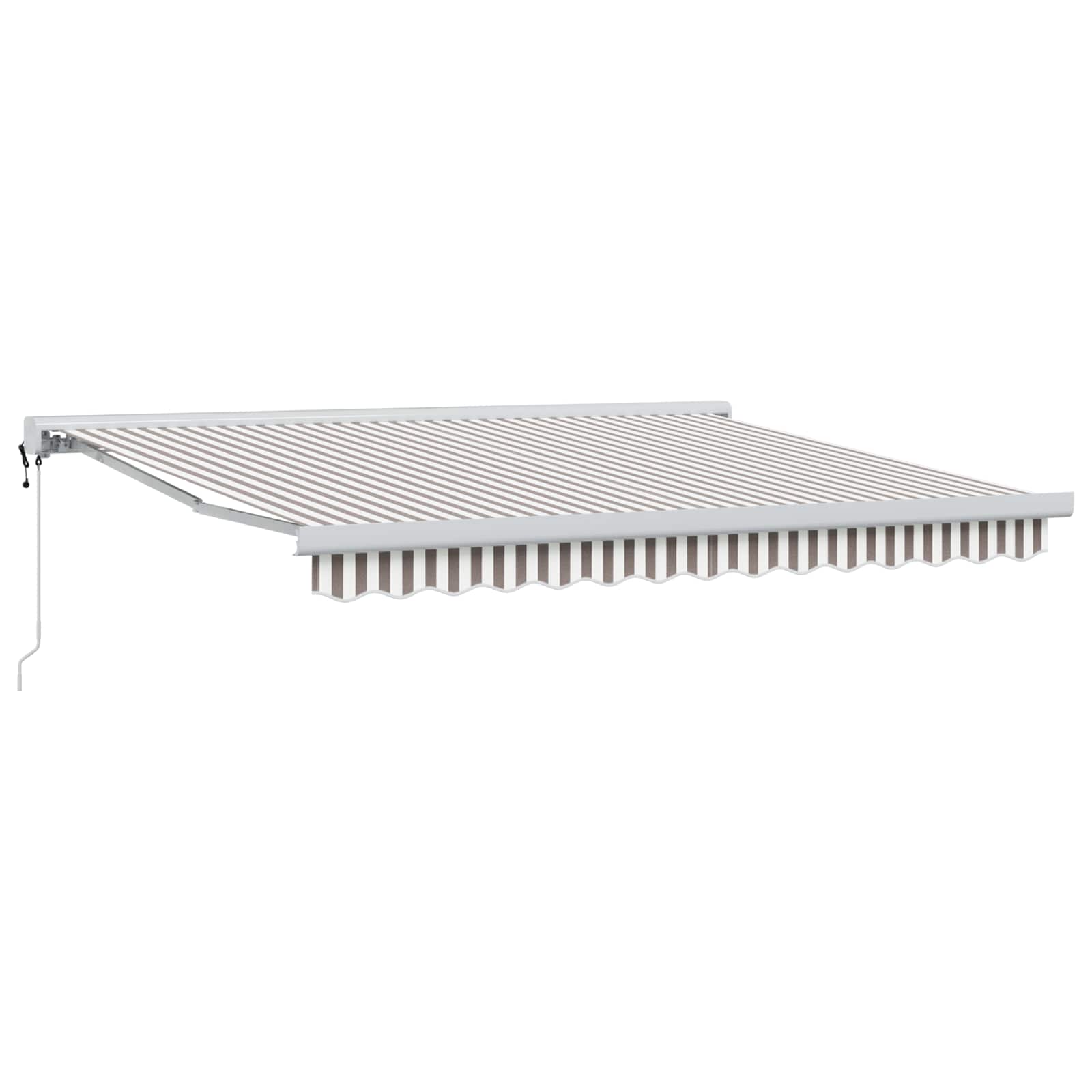 Tenda retrattile Grigio chiaro e bianco 300 x 250 cm