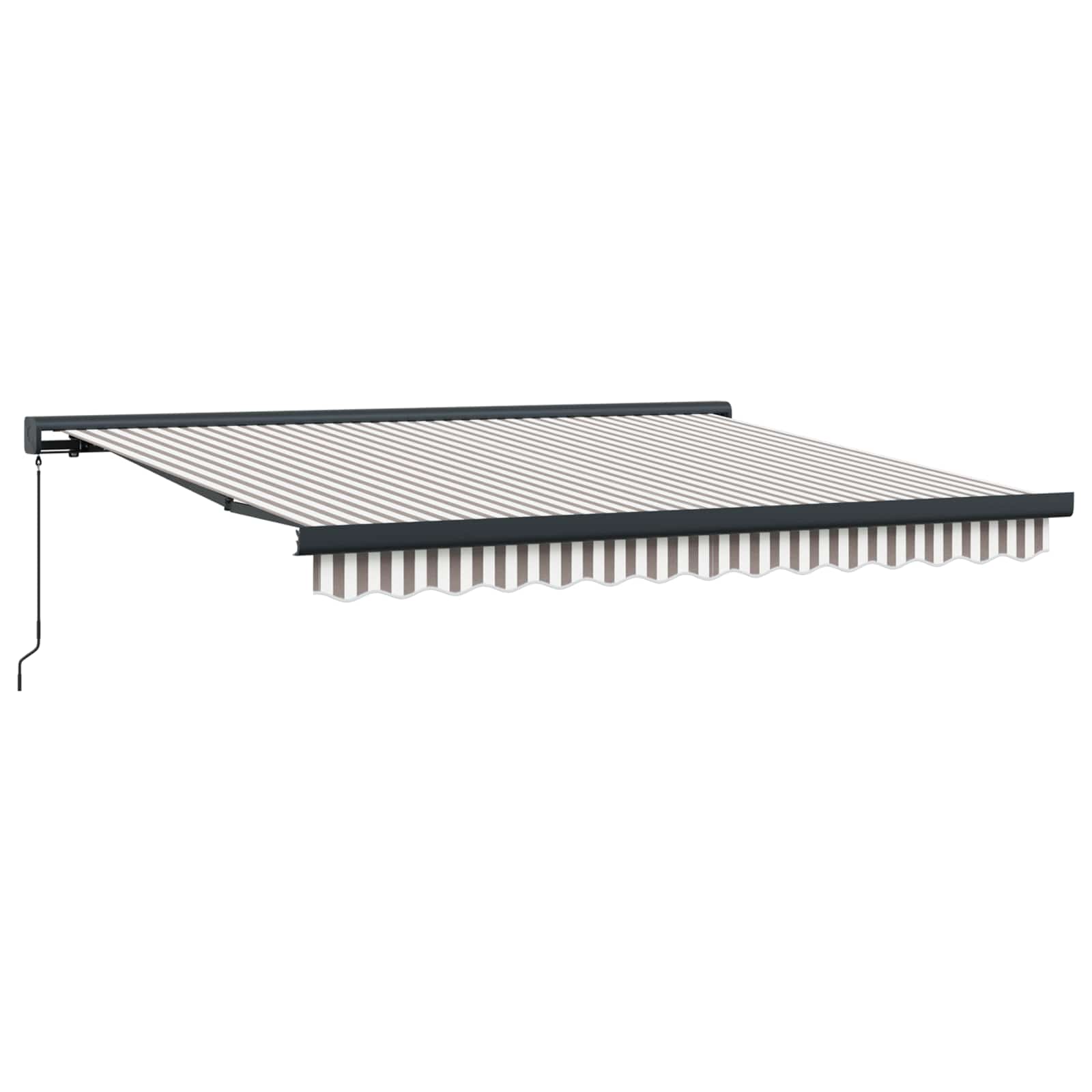 Tenda retrattile Grigio chiaro e bianco 300 x 250 cm