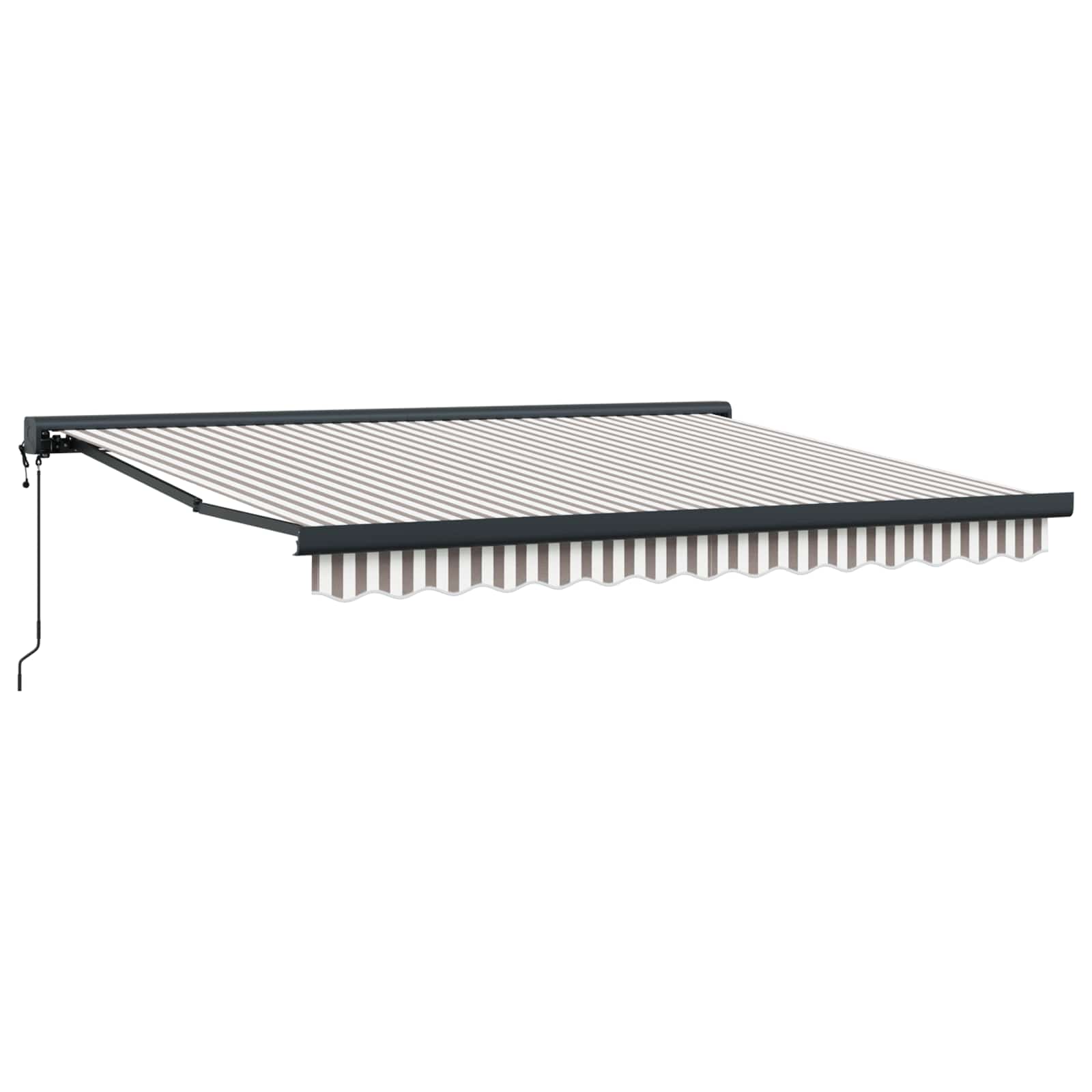 Tenda retrattile Grigio chiaro e bianco 300 x 250 cm