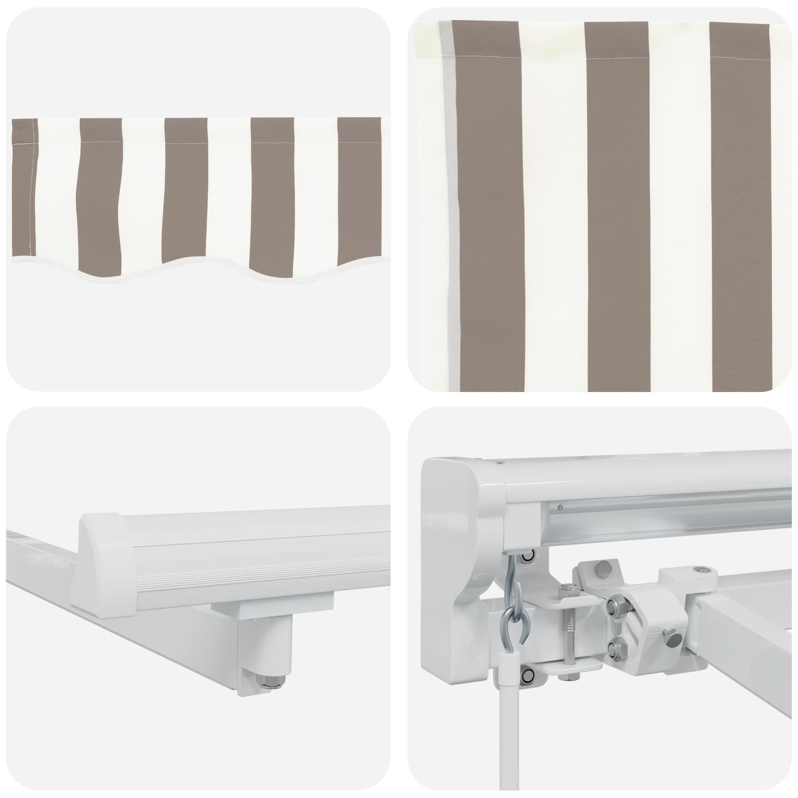 Cornice per Tenda Manuale con LED 3 x 2,5 m