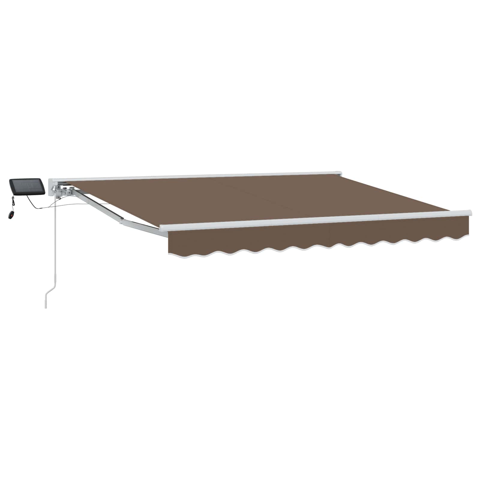 Cornice per Tenda Manuale con LED Tortora 3 x 2,5 m