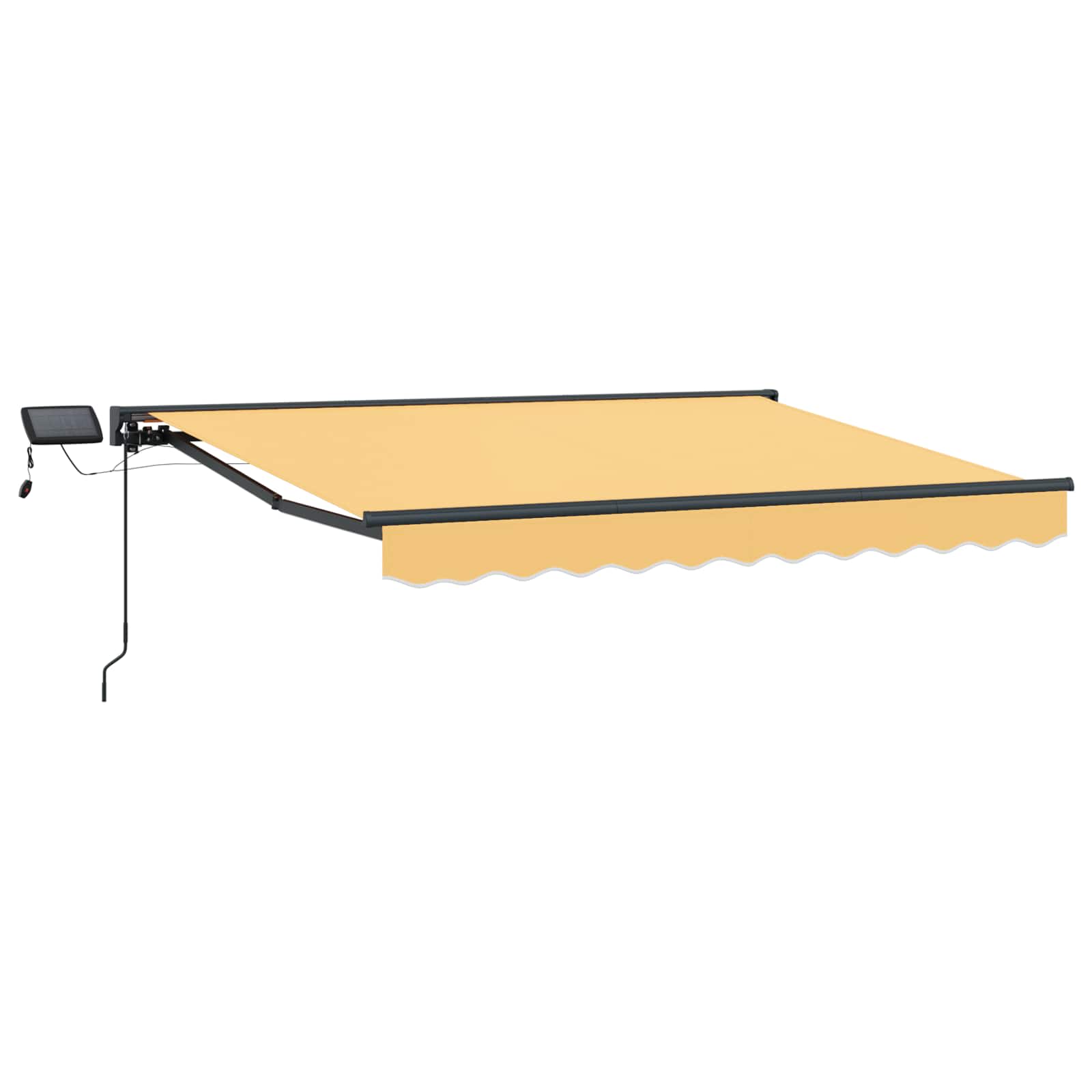 Cornice per Tenda Manuale con LED Sabbia 3 x 2,5 m