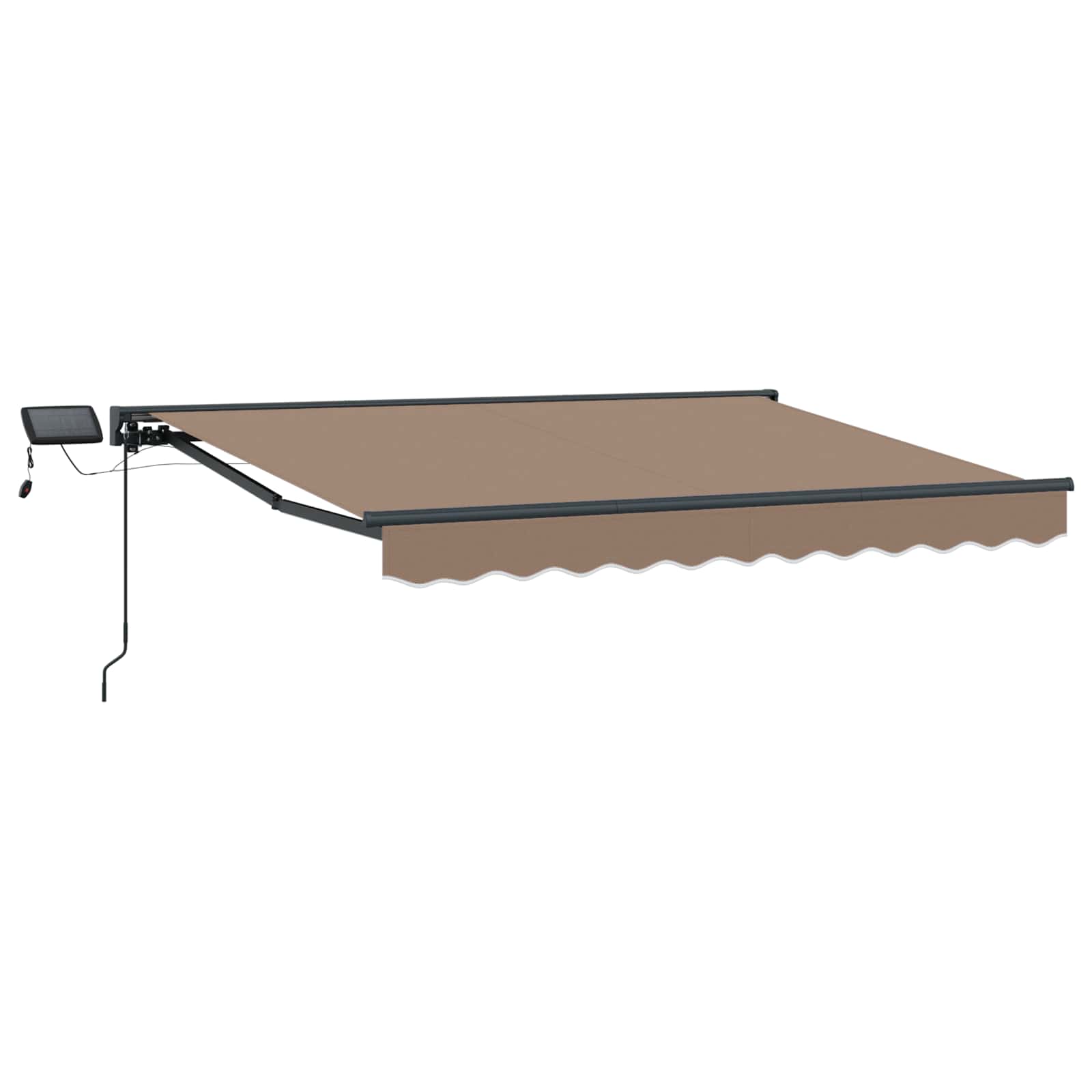 Cornice per Tenda Manuale con LED Tortora 3 x 2,5 m