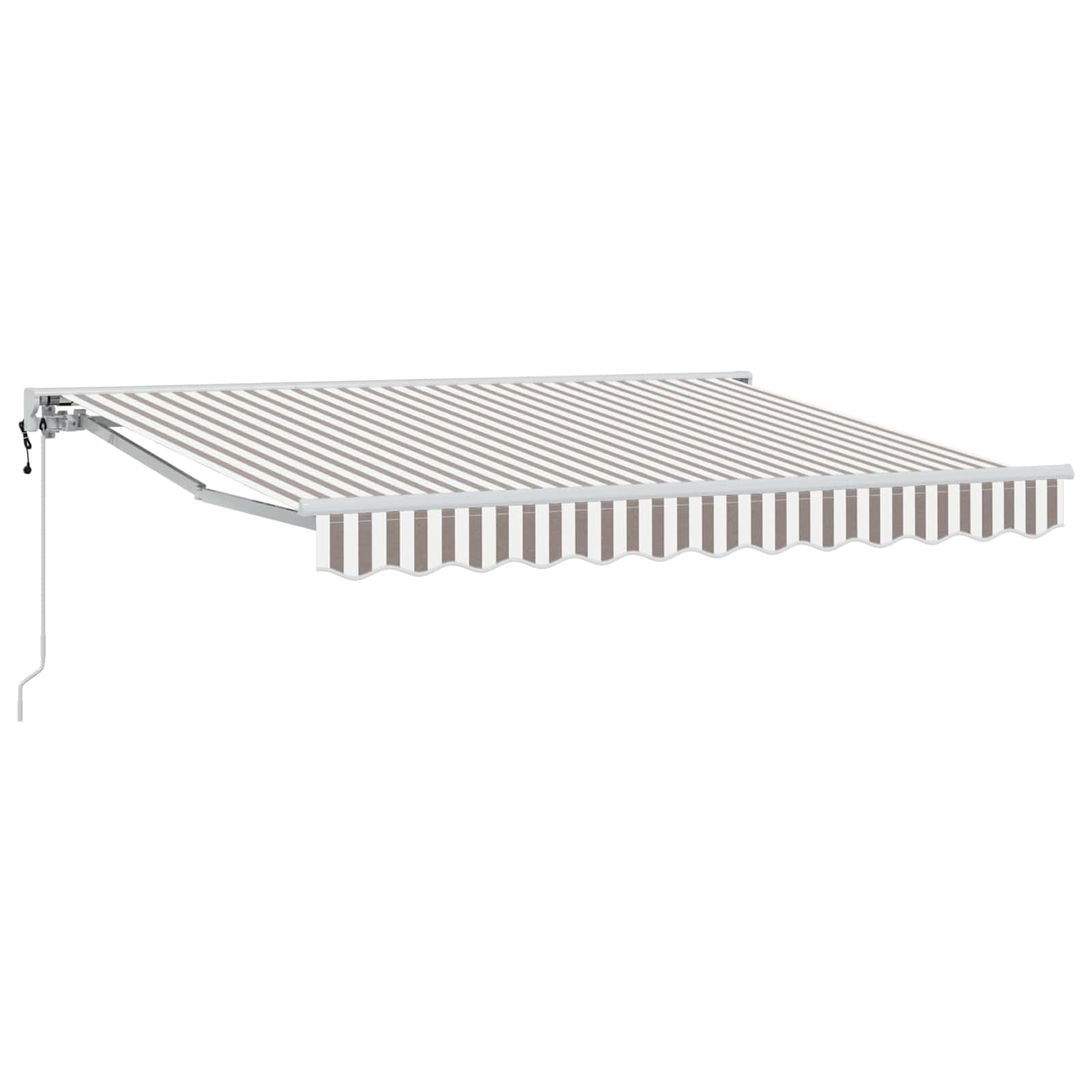 Tettuccio Elettrico Retrattile Grigio chiaro e bianco 3 x 2,5 m