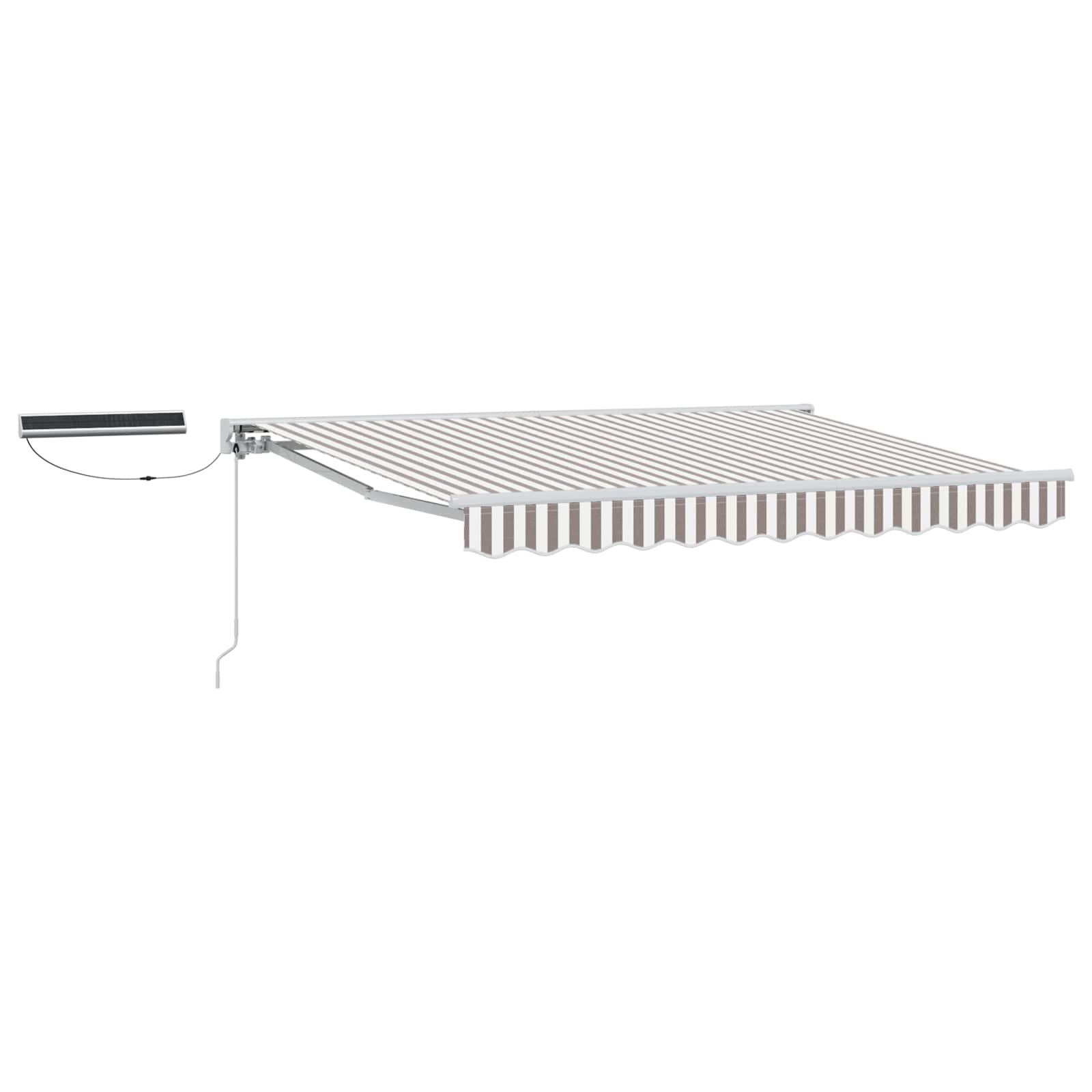 Tettuccio Elettrico Retrattile Grigio chiaro e bianco 3 x 2,5 m