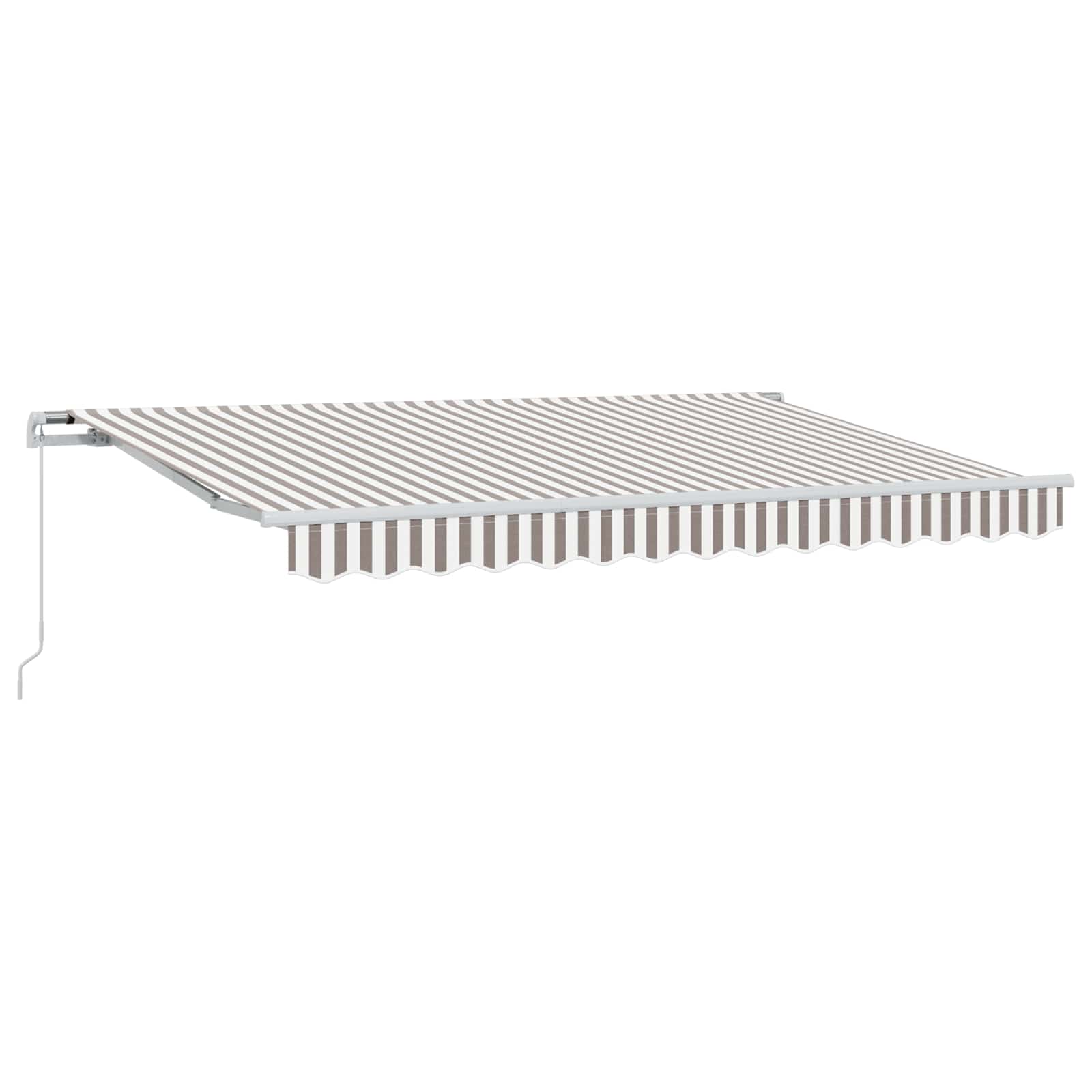 Tenda retrattile 2 pz Grigio chiaro e bianco 3,5 x 2,5 m