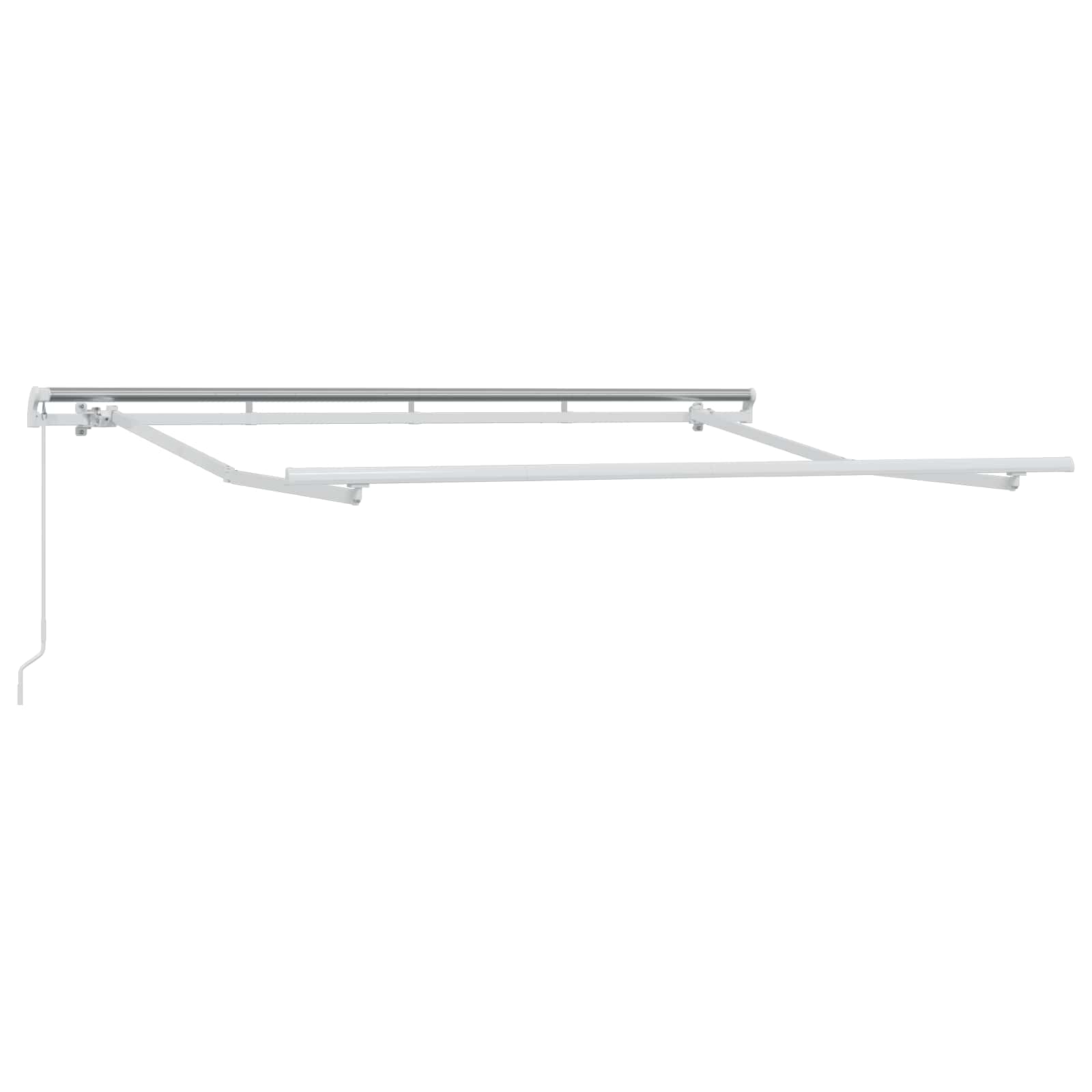 Tenda retrattile 2 pz Grigio chiaro e bianco 3,5 x 2,5 m