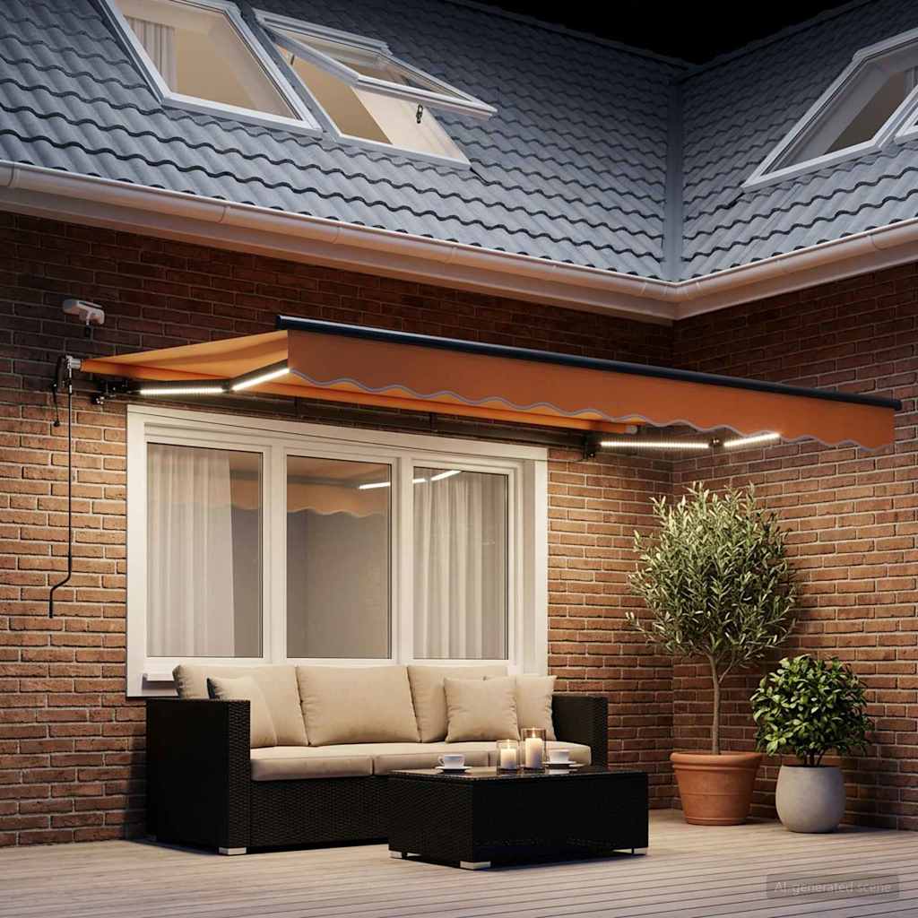 Tenda retrattile Sabbia 350 x 250 cm Poliestere