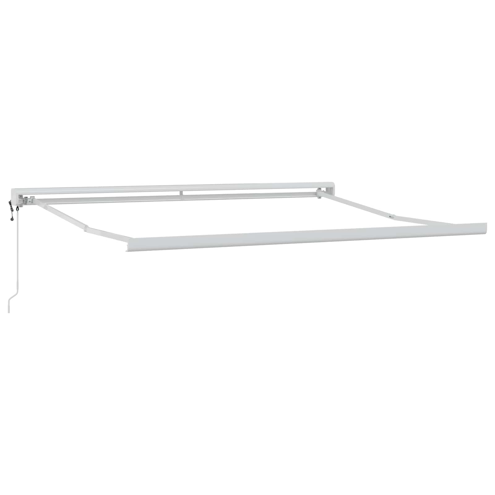 Tenda retrattile Grigio chiaro e bianco 350 x 250 cm