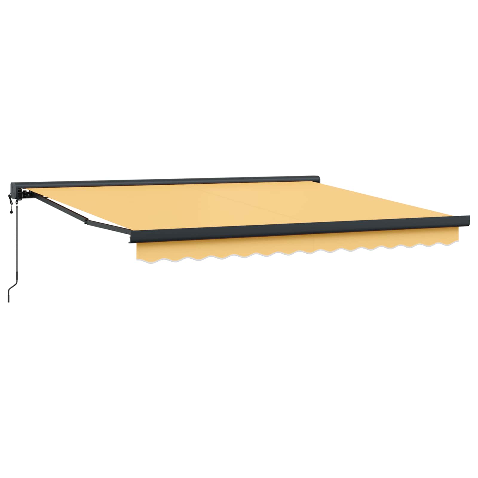 Tenda retrattile Sabbia 350 x 250 cm Tessuto e Metallo