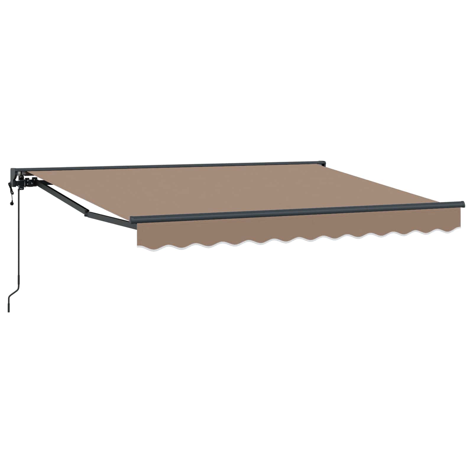 Tenda retrattile Tortora 3,5 x 2,5 m Poliestere e Alluminio