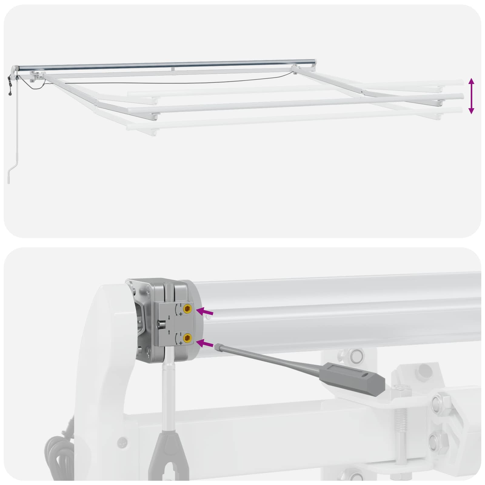 Tenda retrattile Sabbia 450 × 300 cm Poliestere