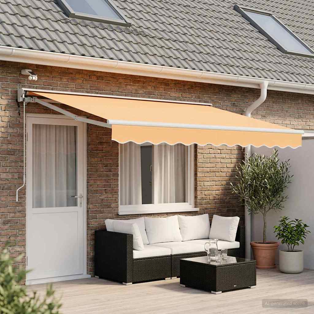 Tettuccio Elettrico Retrattile Sabbia 4,5 × 3,5 m