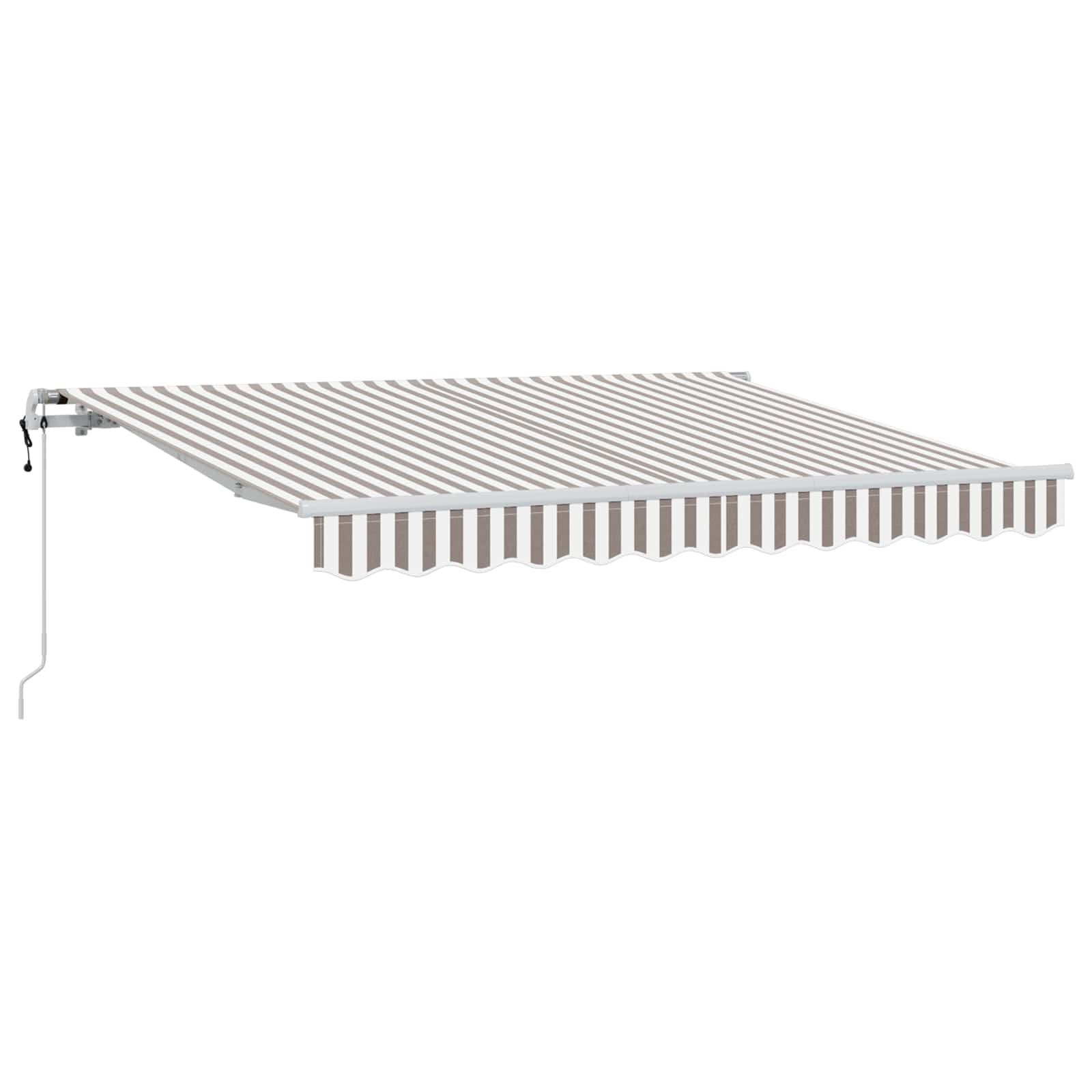 Tenda retrattile Grigio chiaro e bianco 500 × 300 cm