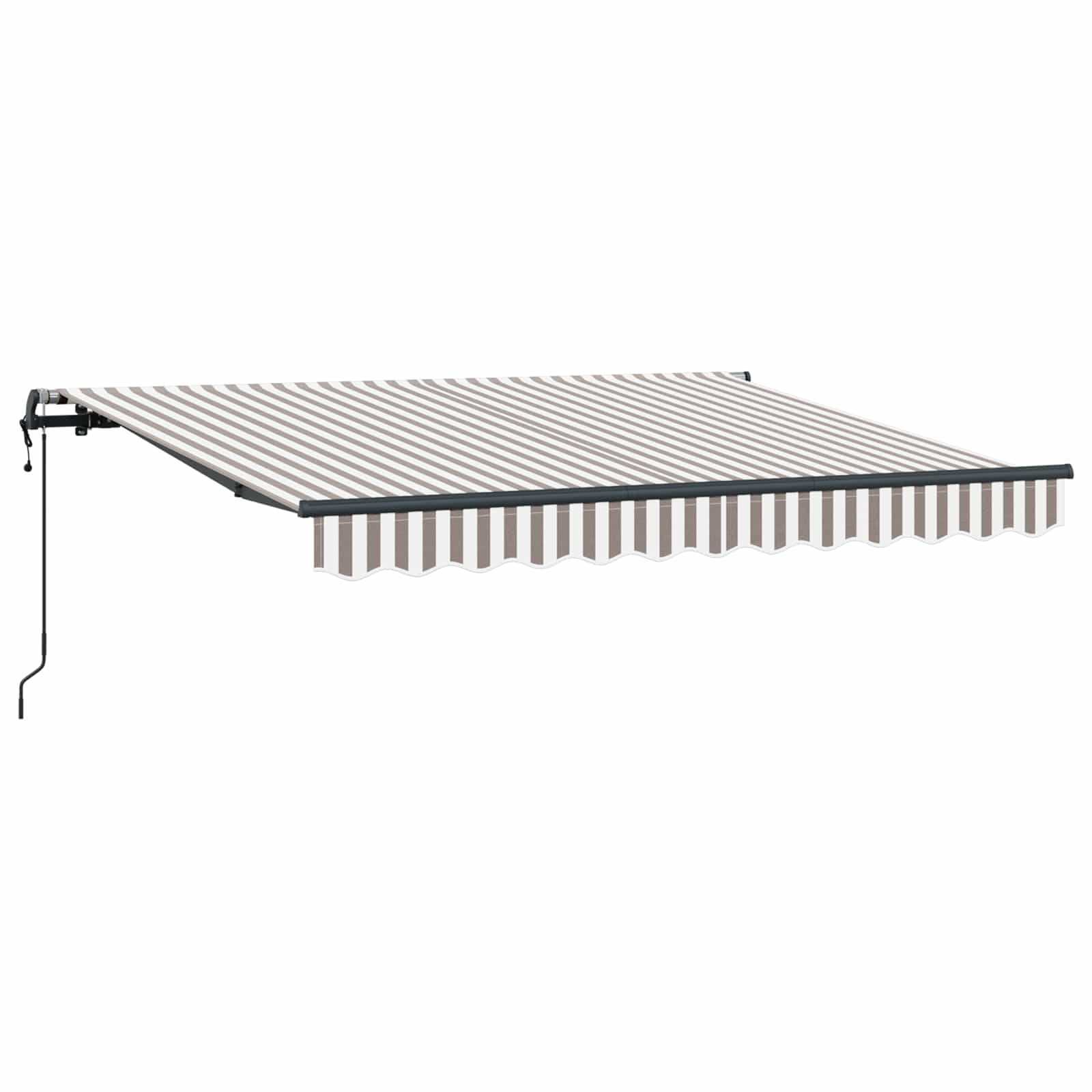 Tenda retrattile Grigio chiaro e bianco 500 × 300 cm