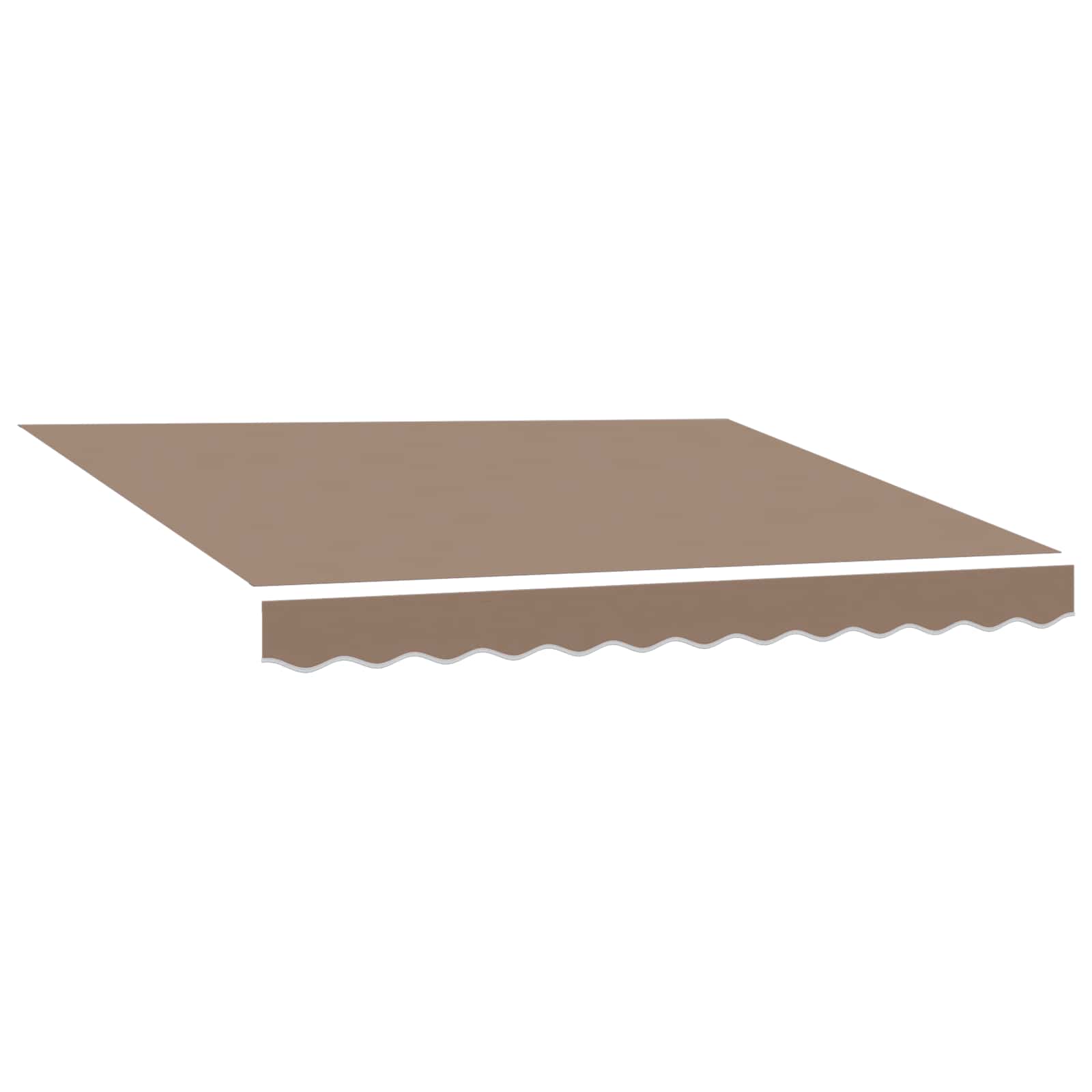 Tenda retrattile Tortora 500 × 300 cm Tessuto e Alluminio