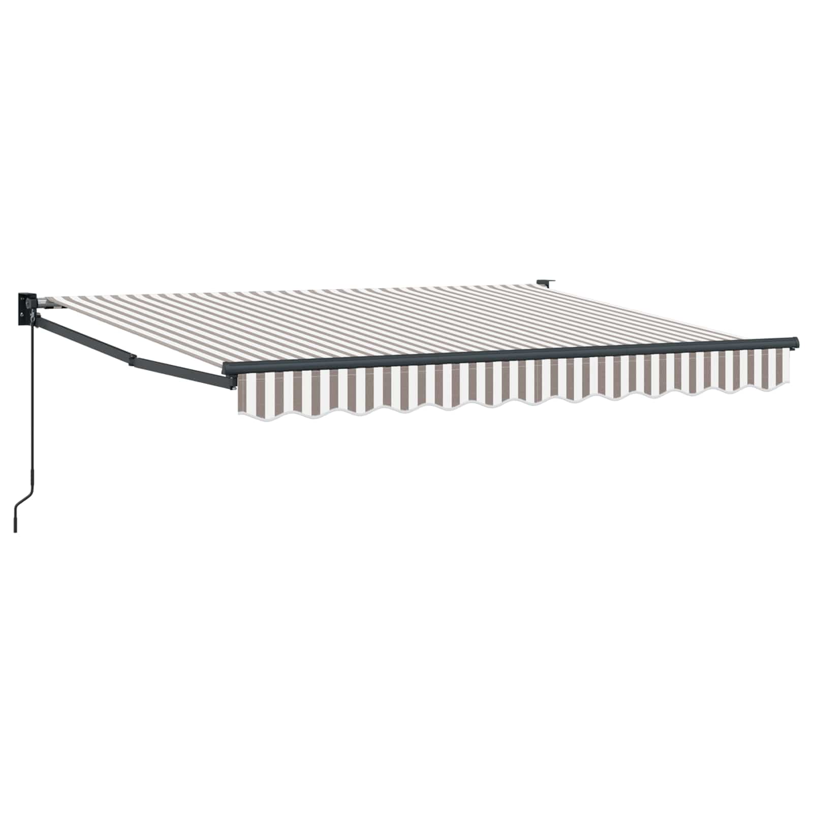 Tenda retrattile Grigio chiaro e bianco 5 x 3 m