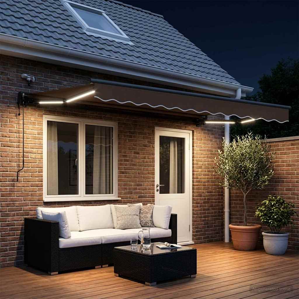 Tettuccio Elettrico Retrattile Tortora 5 x 3 m