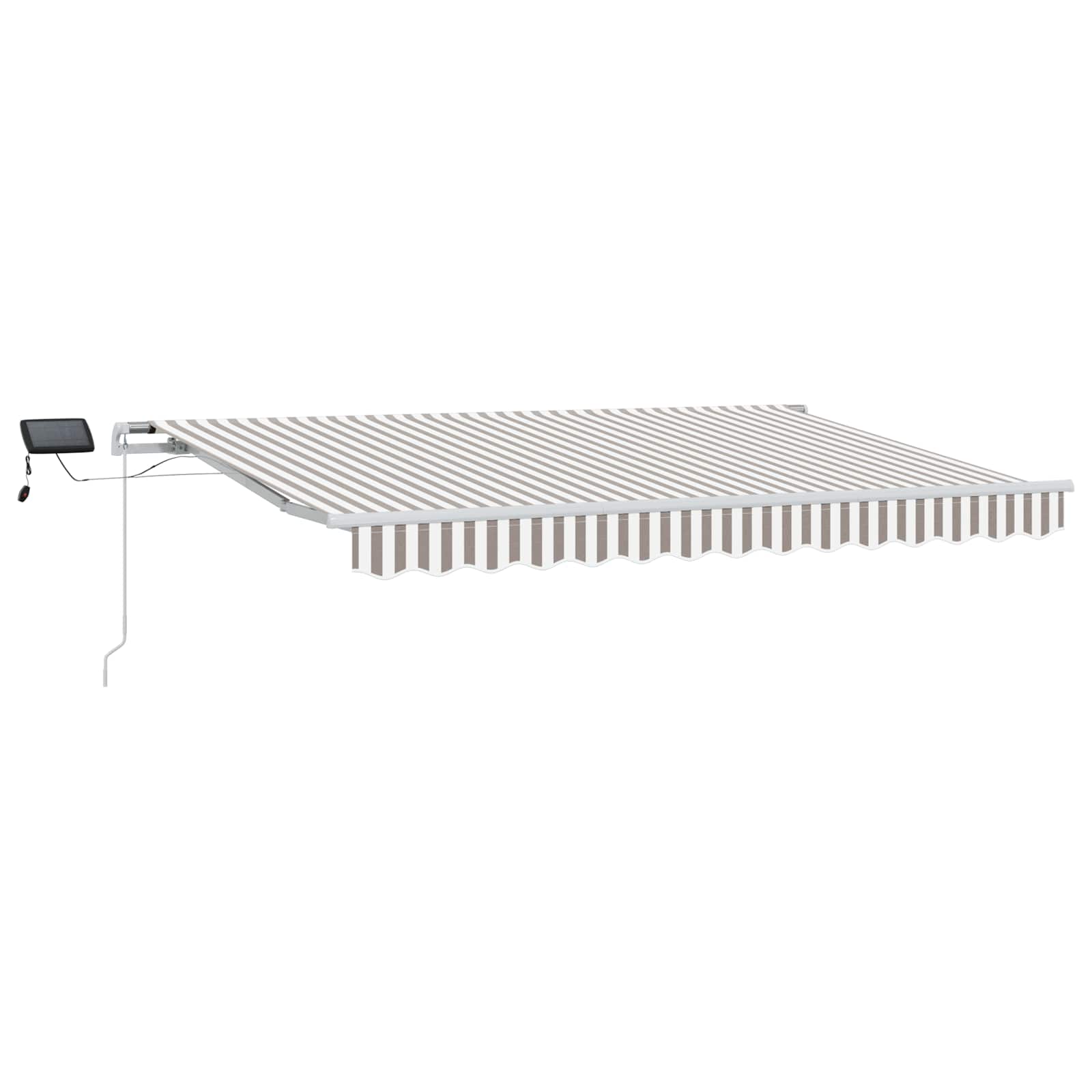 Tenda retrattile Grigio chiaro e bianco 500 × 350 cm