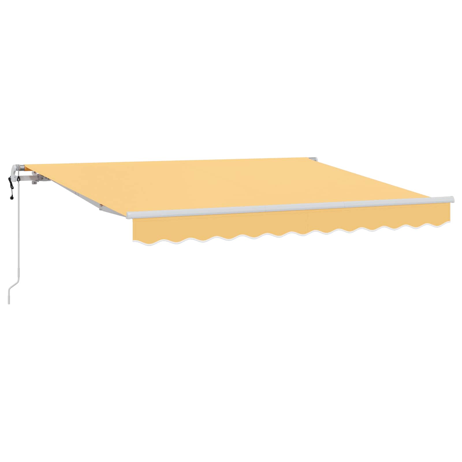 Tenda retrattile Sabbia 500 × 350 cm Tessuto e Alluminio