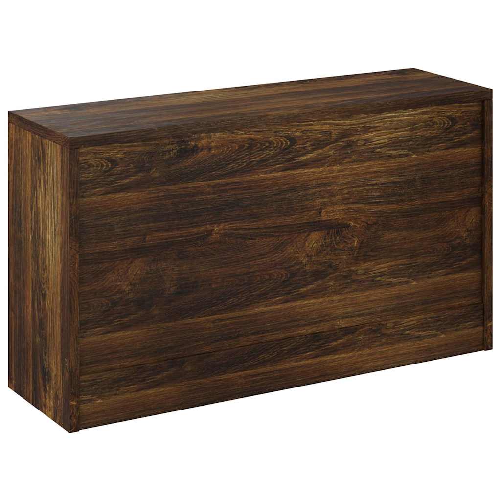Scarpiera Rovere Fumo 80x24x45 cm in Legno Multistrato