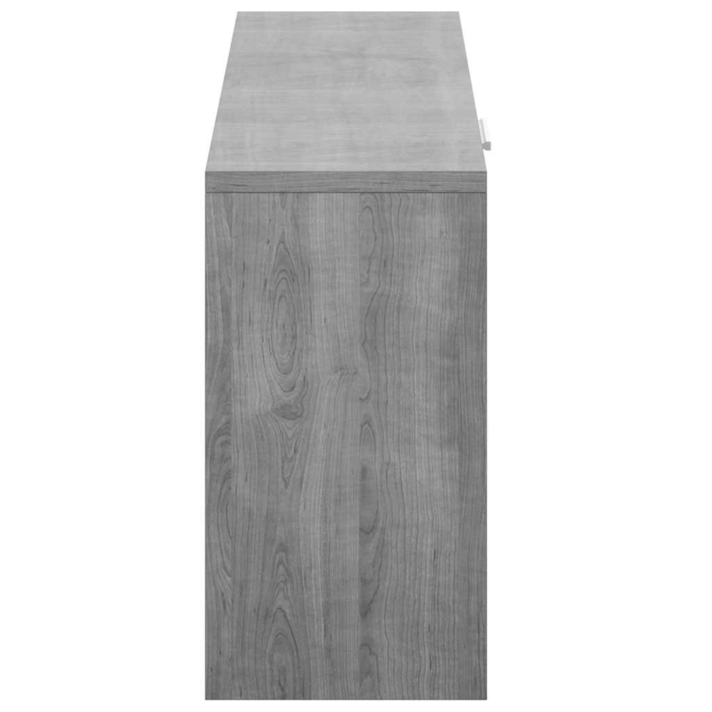 Scarpiera Grigio Sonoma 80x24x45 cm in Legno Multistrato