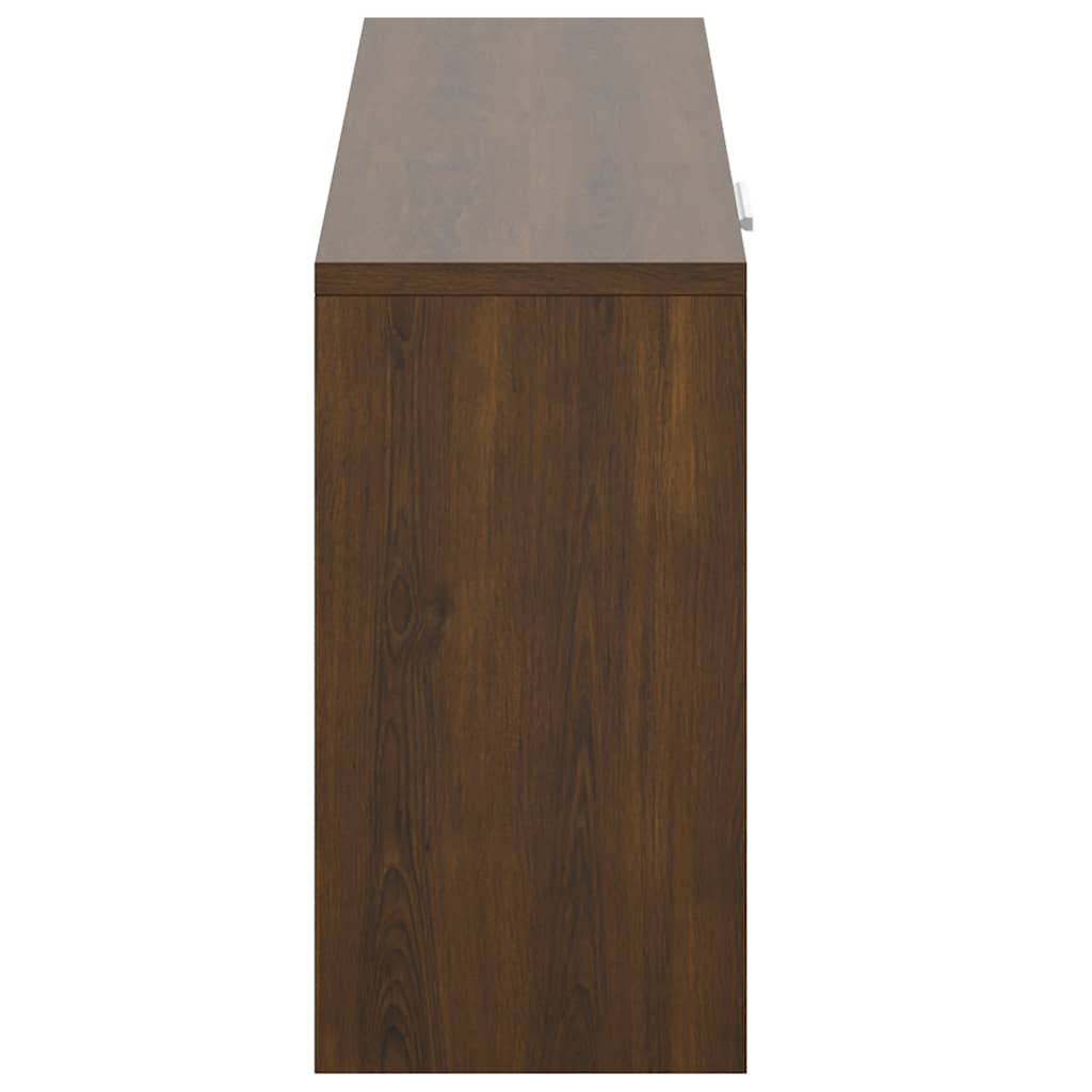 Scarpiera Rovere Marrone 80x24x45 cm in Legno Multistrato