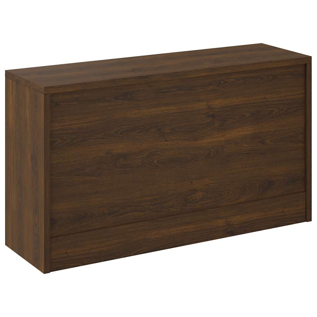 Scarpiera Rovere Marrone 80x24x45 cm in Legno Multistrato