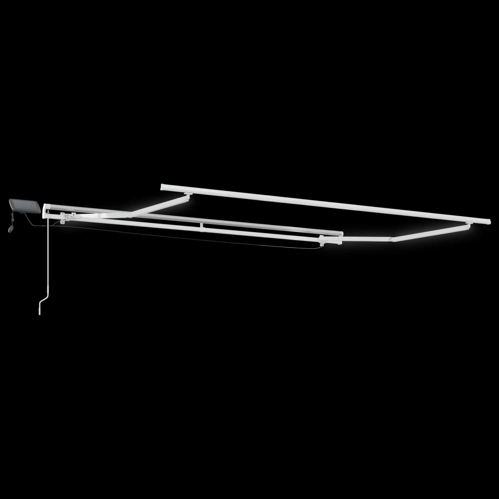 Tenda retrattile Tortora 600 × 300 cm Tessuto e Alluminio
