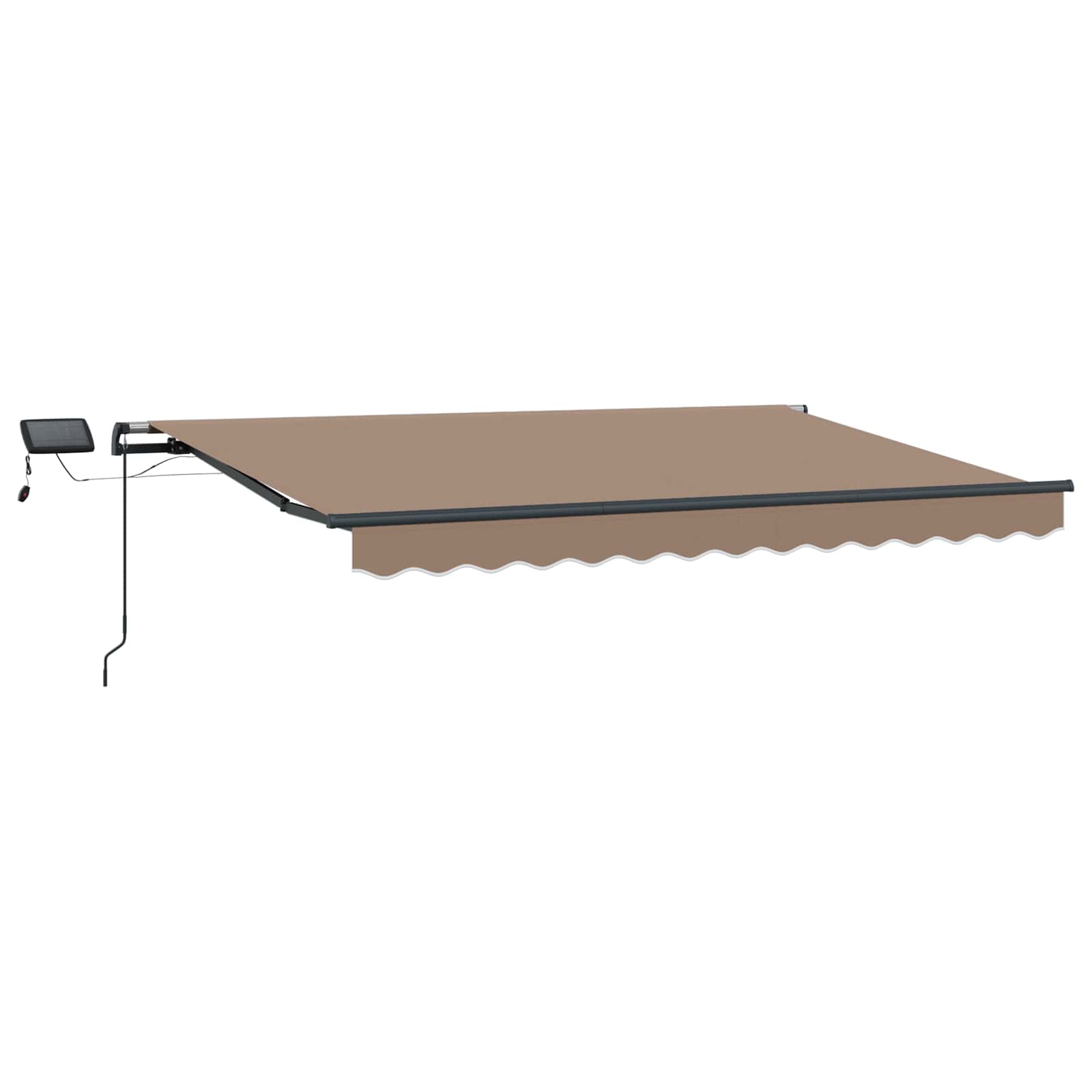 Tenda retrattile Tortora 600 × 300 cm Tessuto e Alluminio