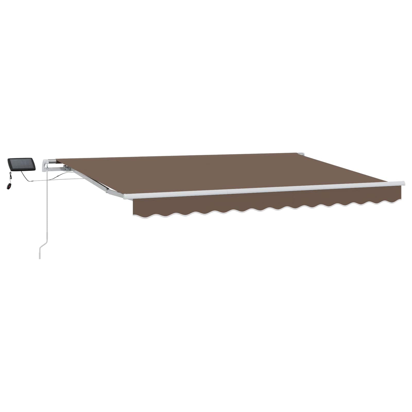 Tenda retrattile Tortora 600 × 350 cm Tessuto e Alluminio