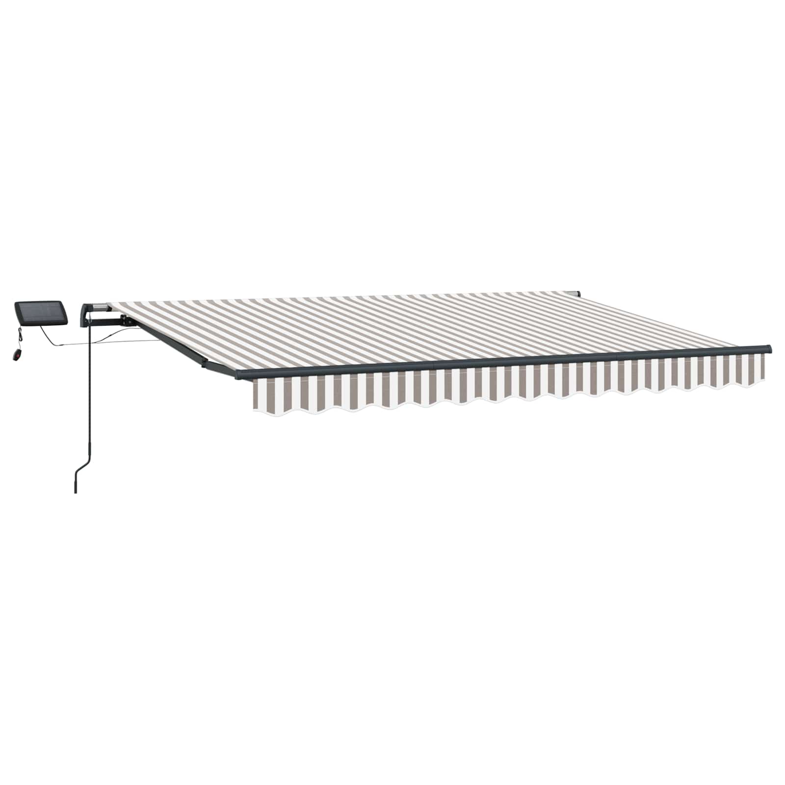 Tenda retrattile Grigio chiaro e bianco 600 × 350 cm