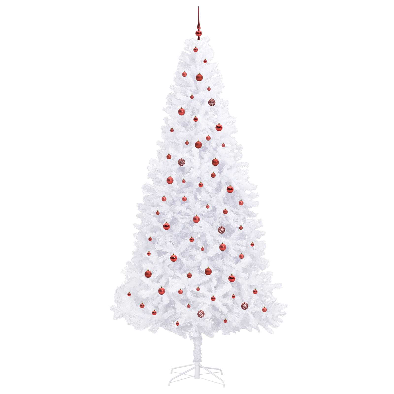 Albero di Natale artificiale Bianco 300 cm PVC e Acciaio