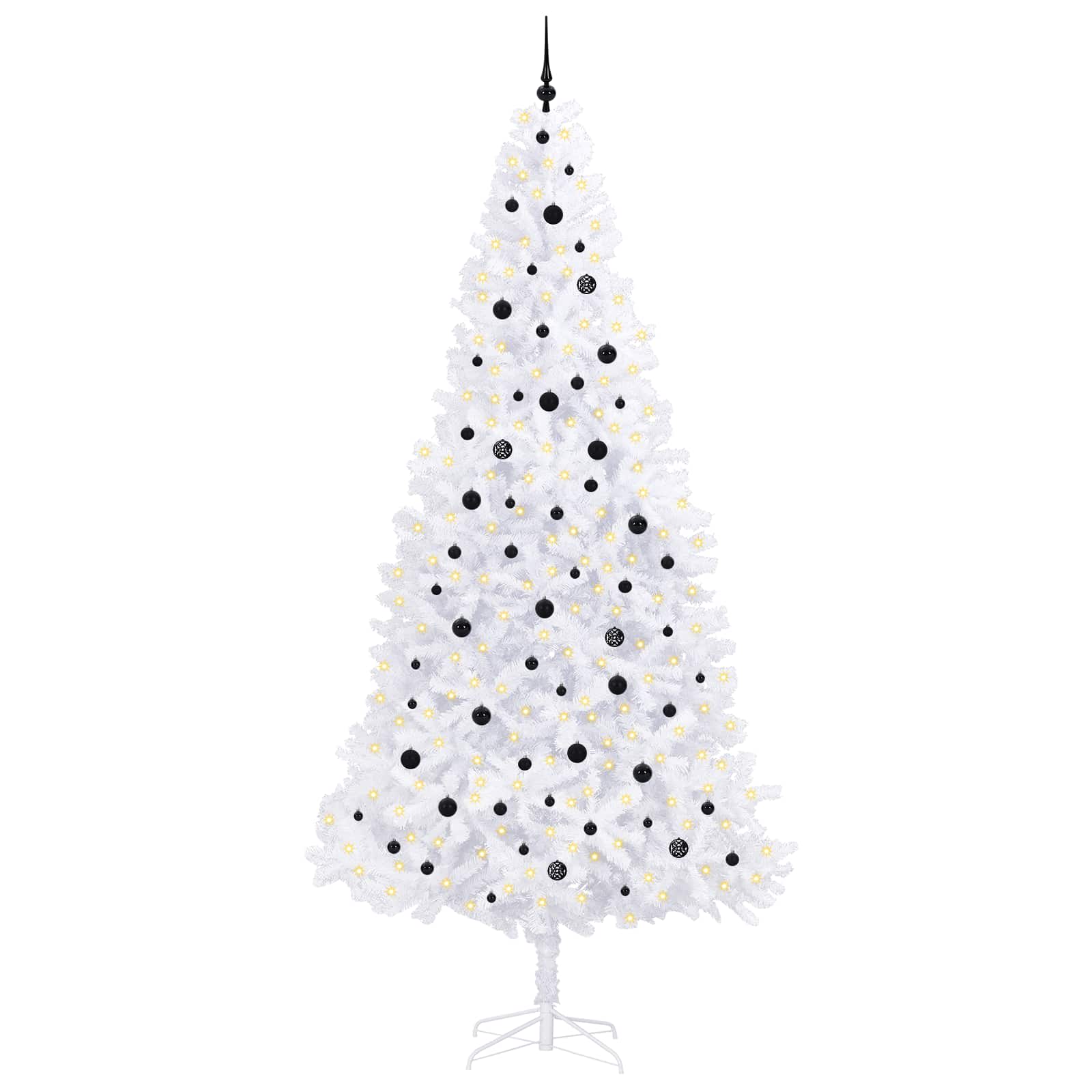 Albero di Natale artificiale Bianco 300 cm PVC e Acciaio