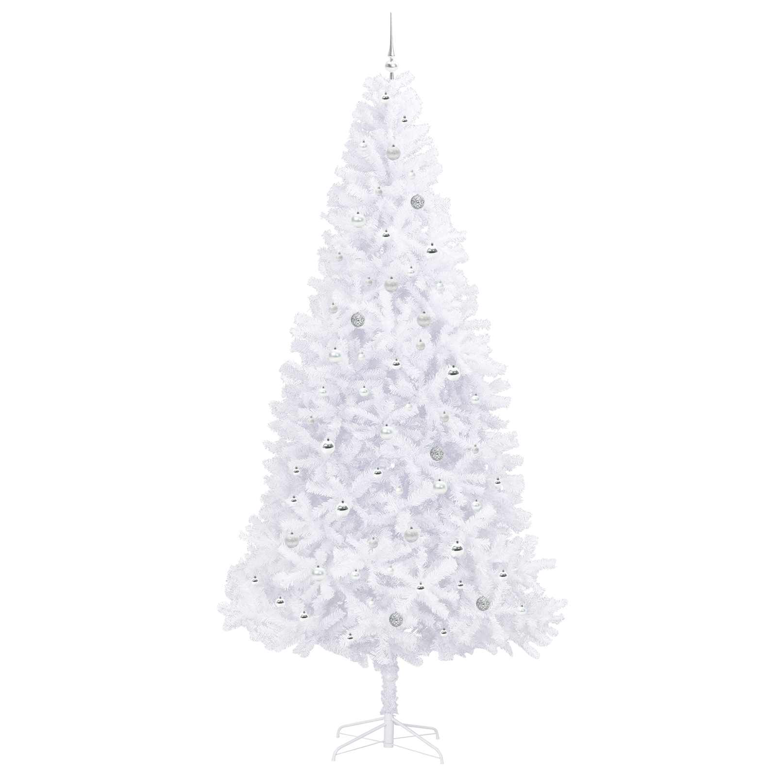 Albero di Natale artificiale Bianco 300 cm PVC e Acciaio
