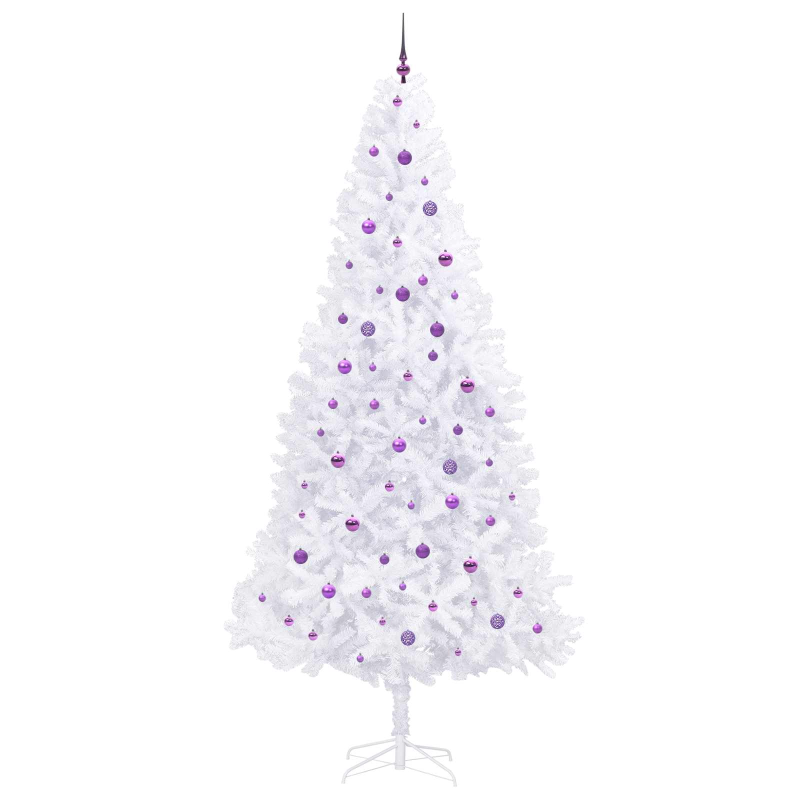 Albero di Natale artificiale Bianco 300 cm PVC e Acciaio
