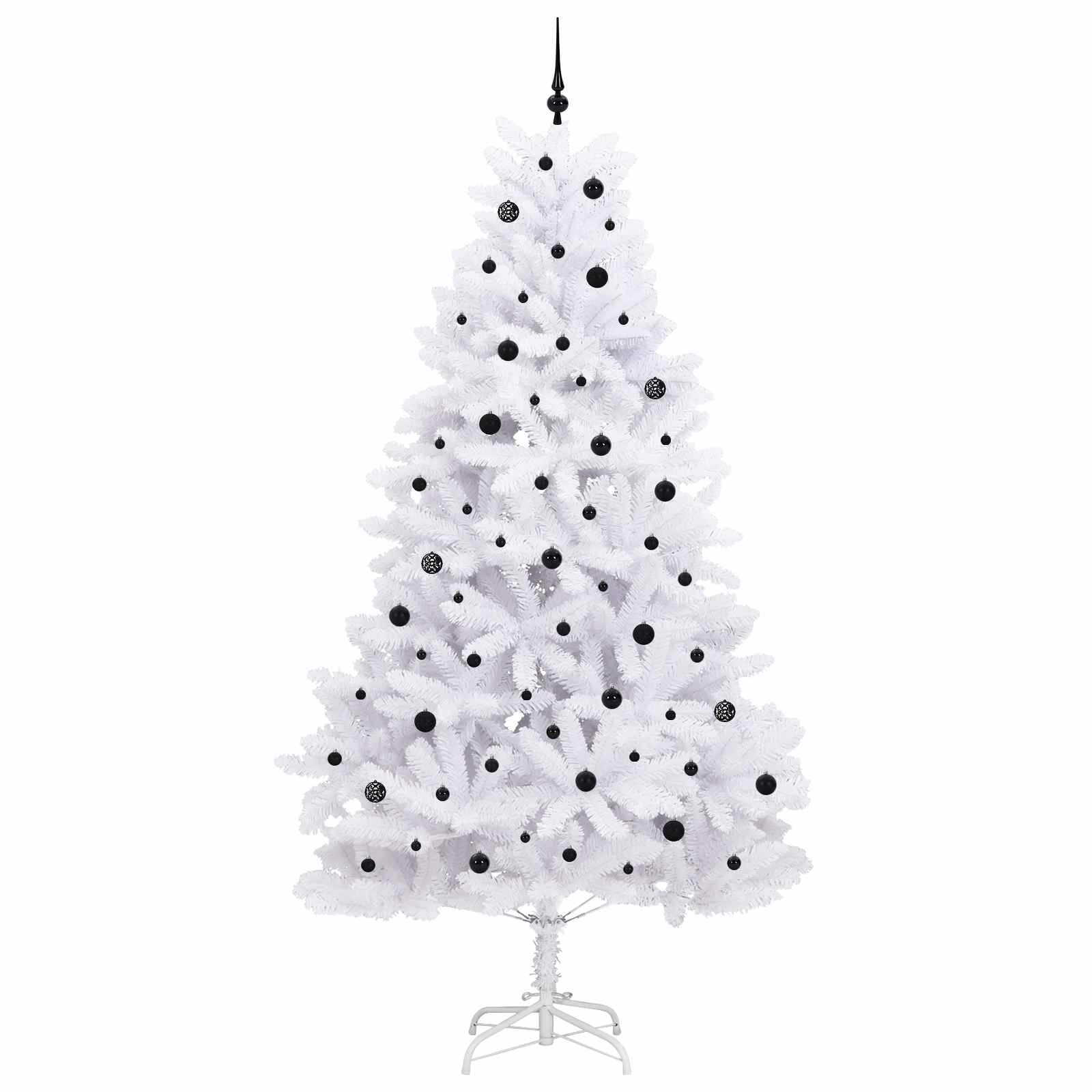 Albero di Natale Artificiale con Rami Pieghevoli Bianco 270 cm