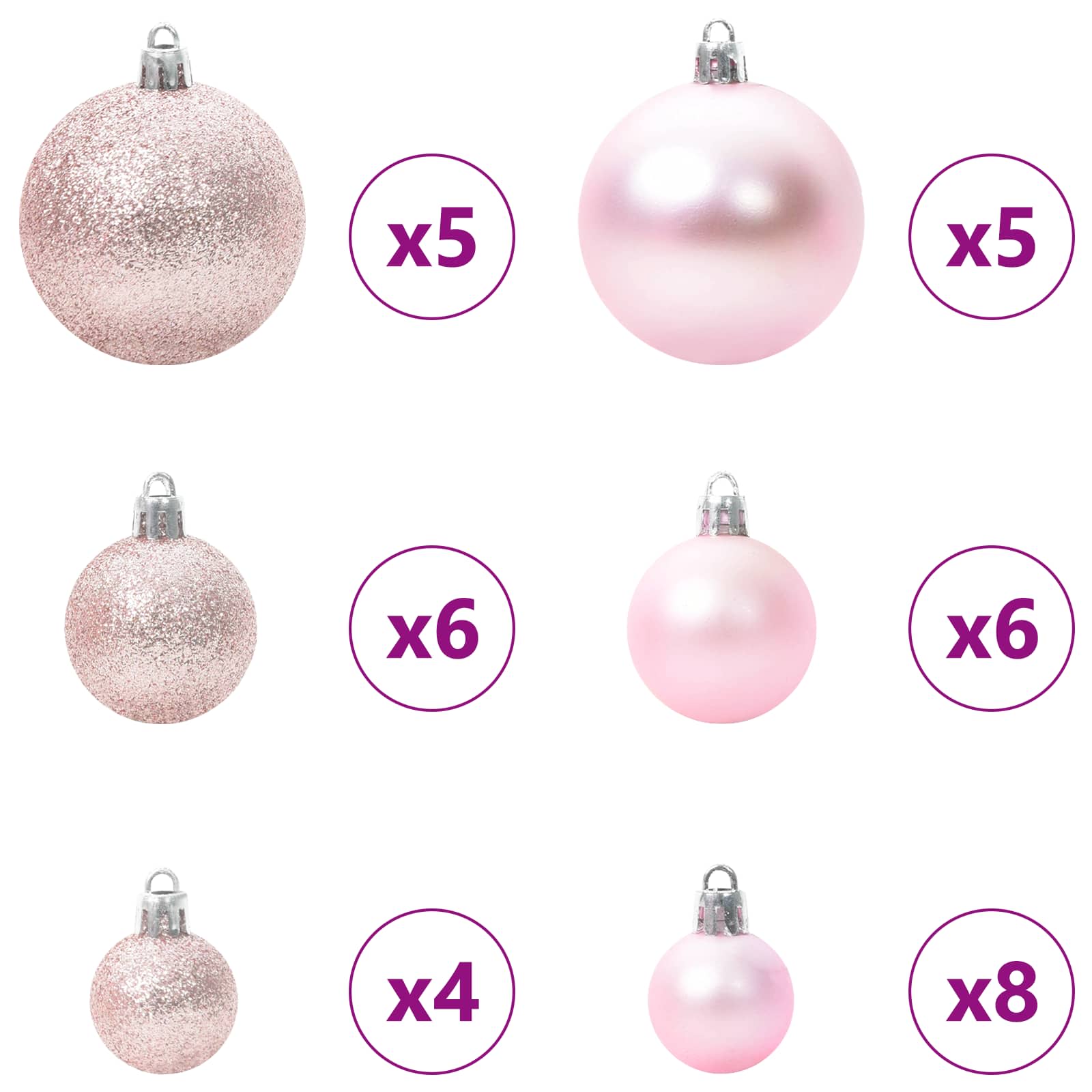 Albero di Natale artificiale Bianco 120 cm PVC e Acciaio