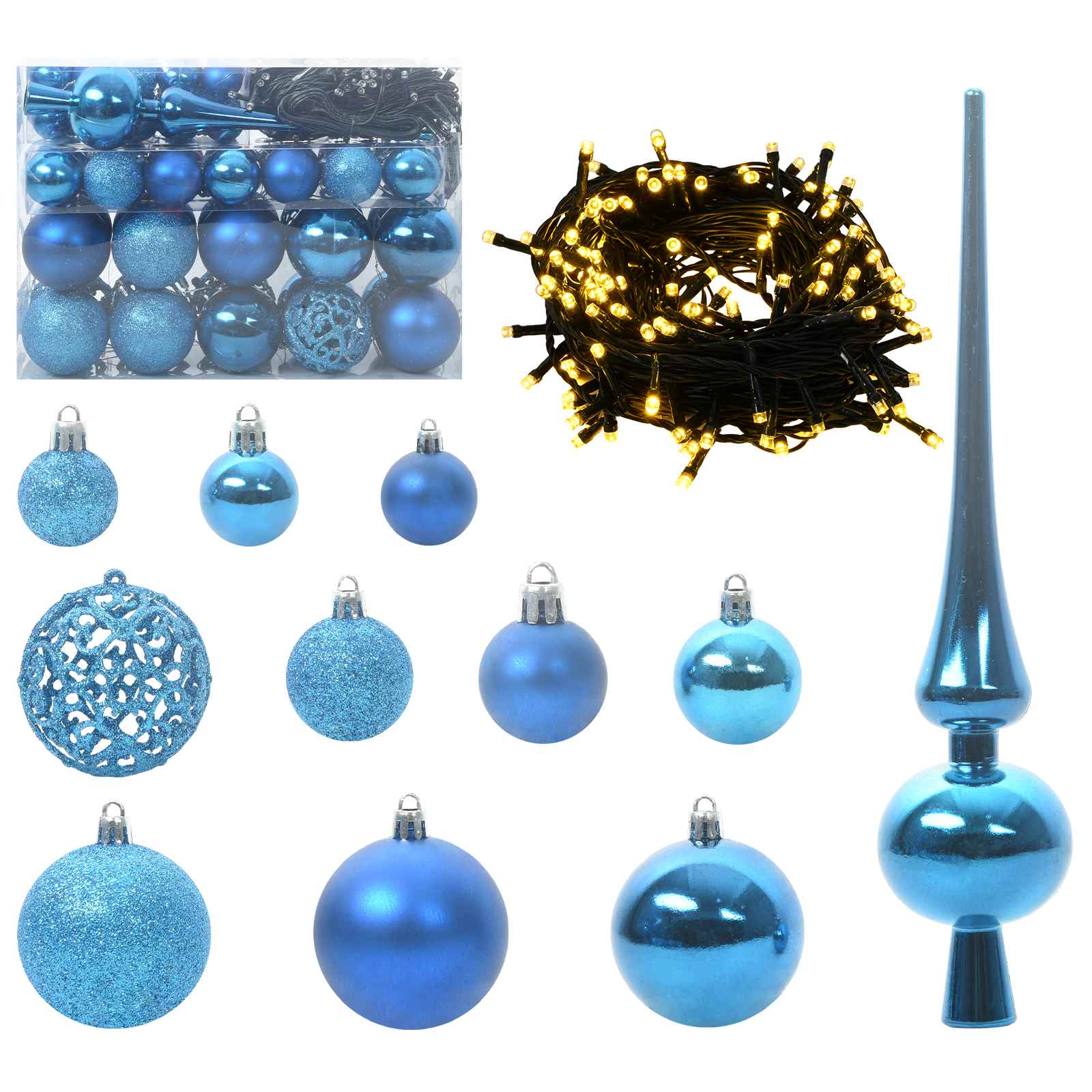 Albero di Natale artificiale Bianco 120 cm PVC e Acciaio