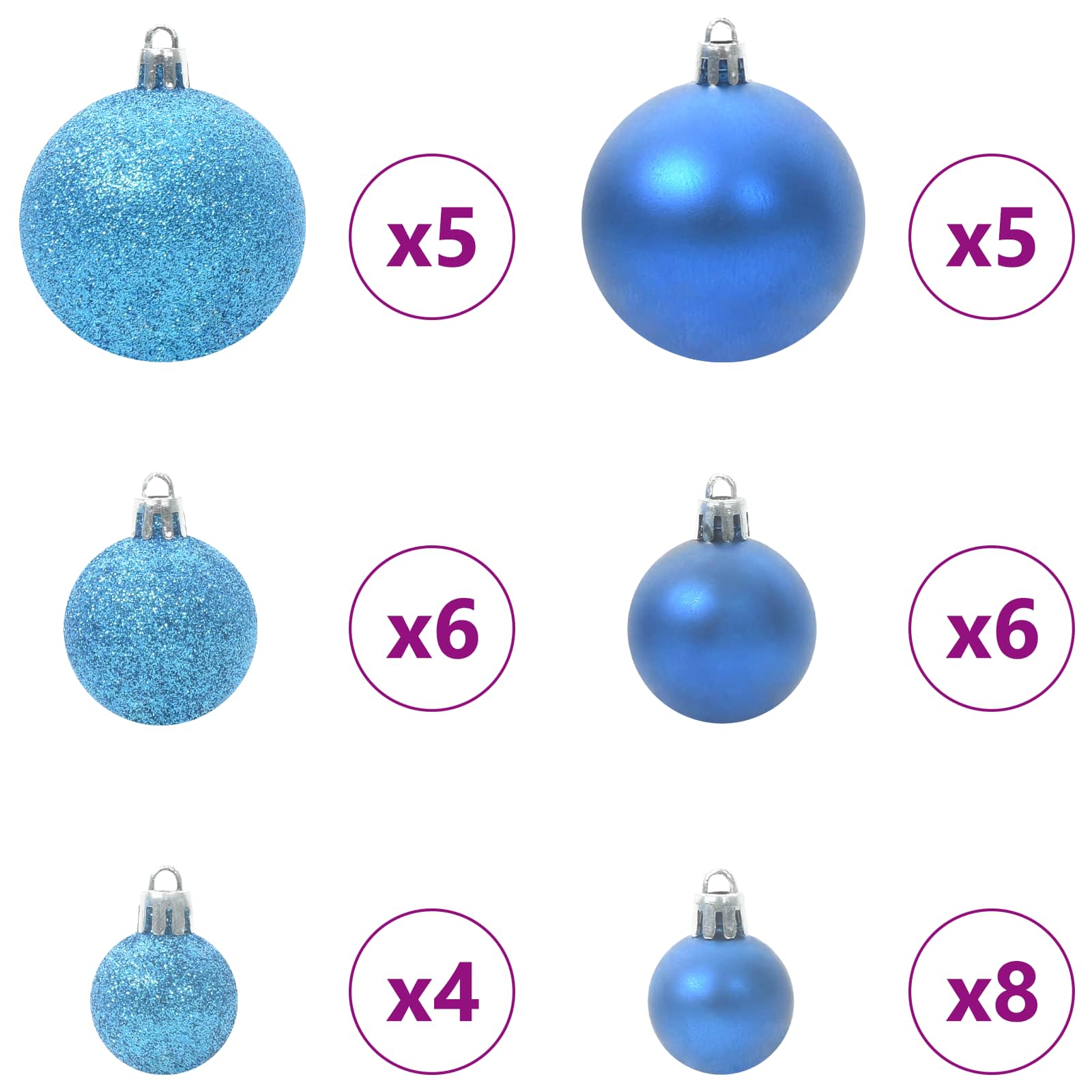 Albero di Natale artificiale Bianco 120 cm PVC e Acciaio
