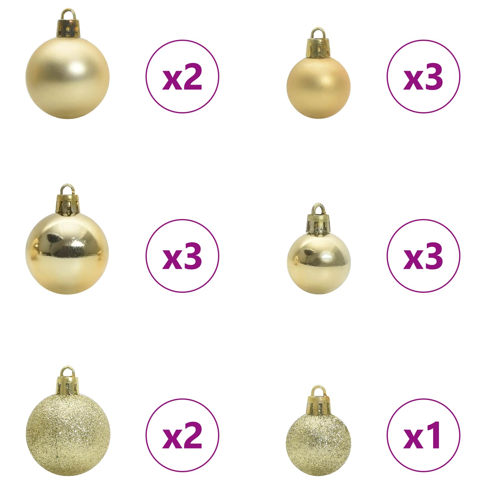 Albero di Natale artificiale Bianco 120 cm PVC e Acciaio