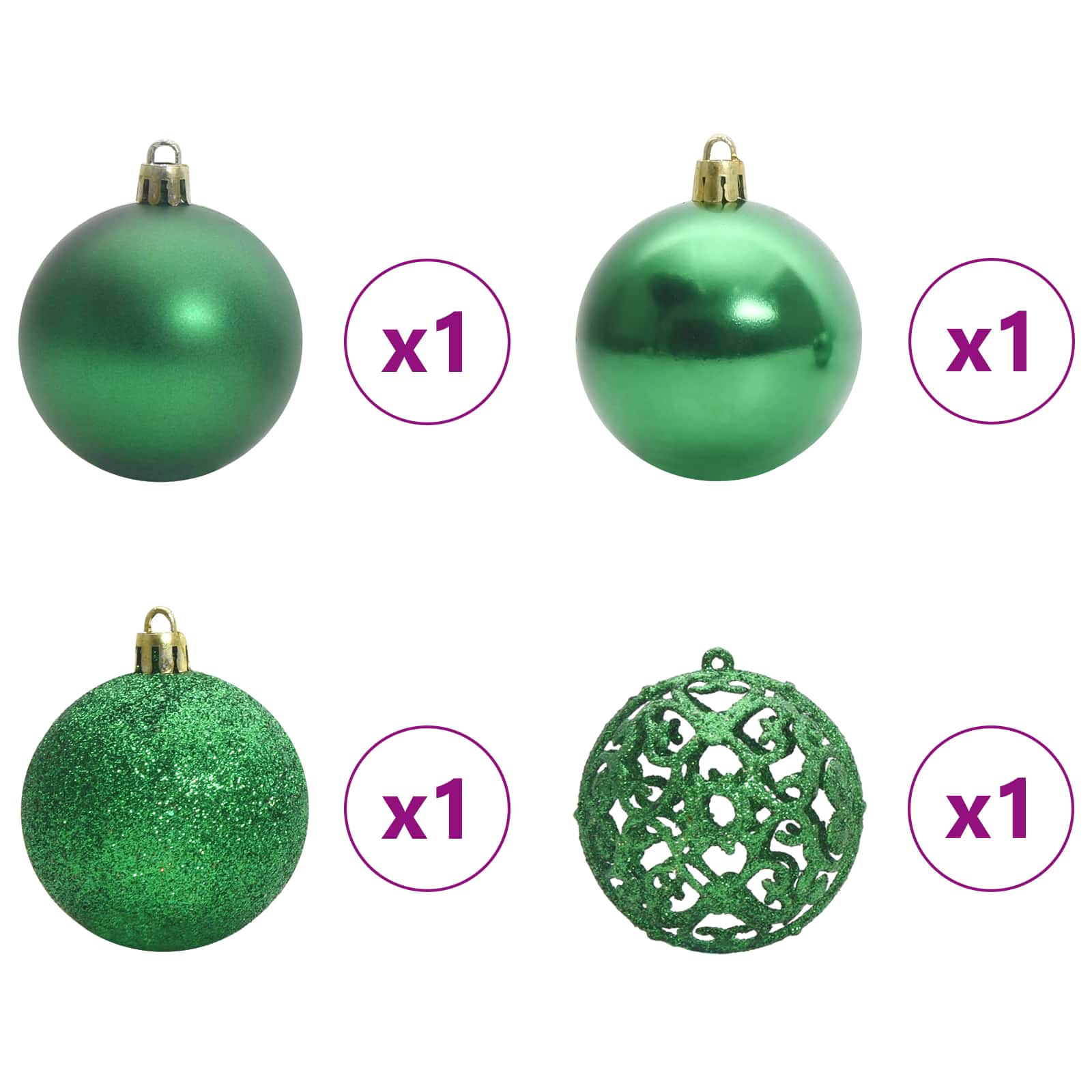 Albero di Natale artificiale Bianco 120 cm PVC e Acciaio