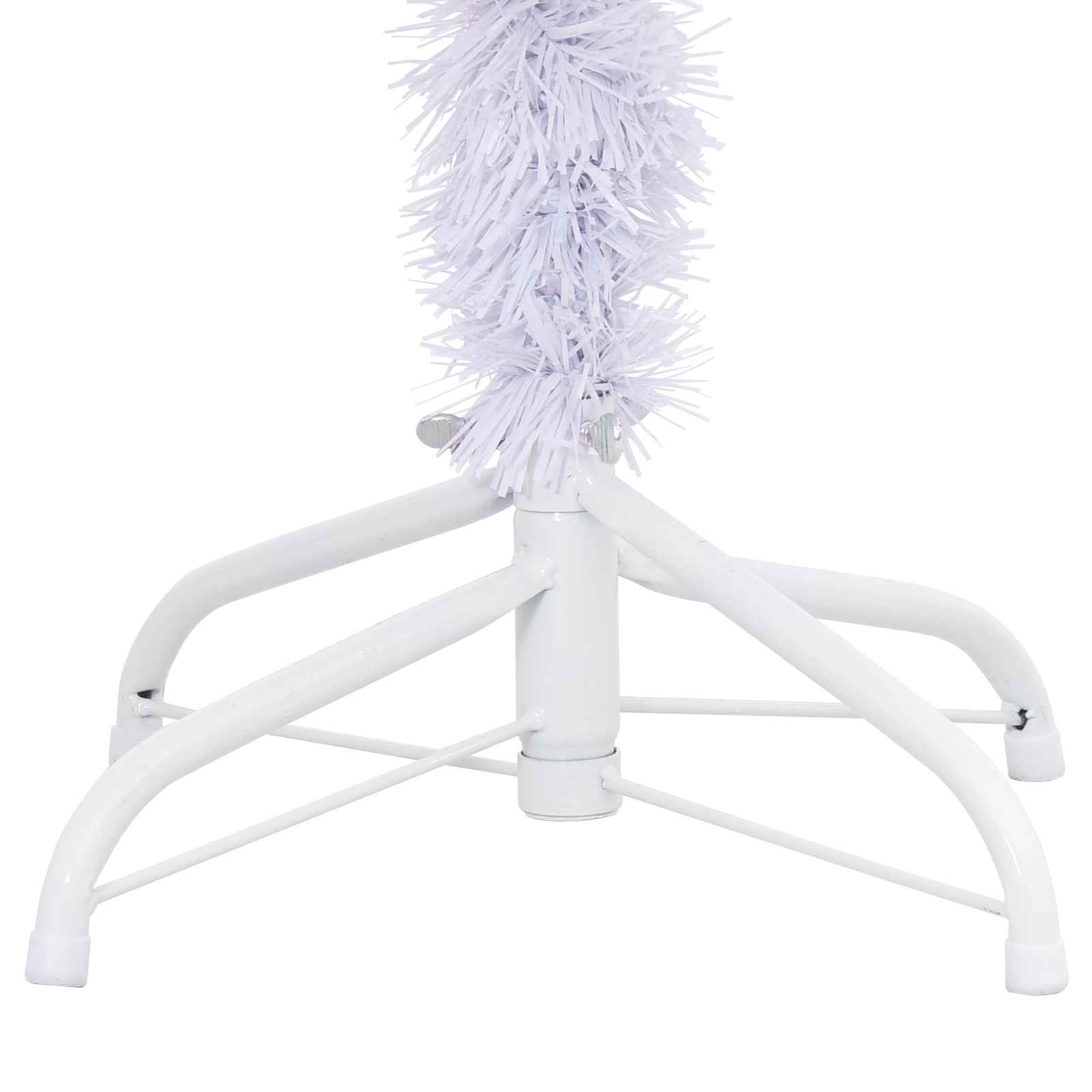 Albero di Natale artificiale Bianco 150 cm PVC e Acciaio