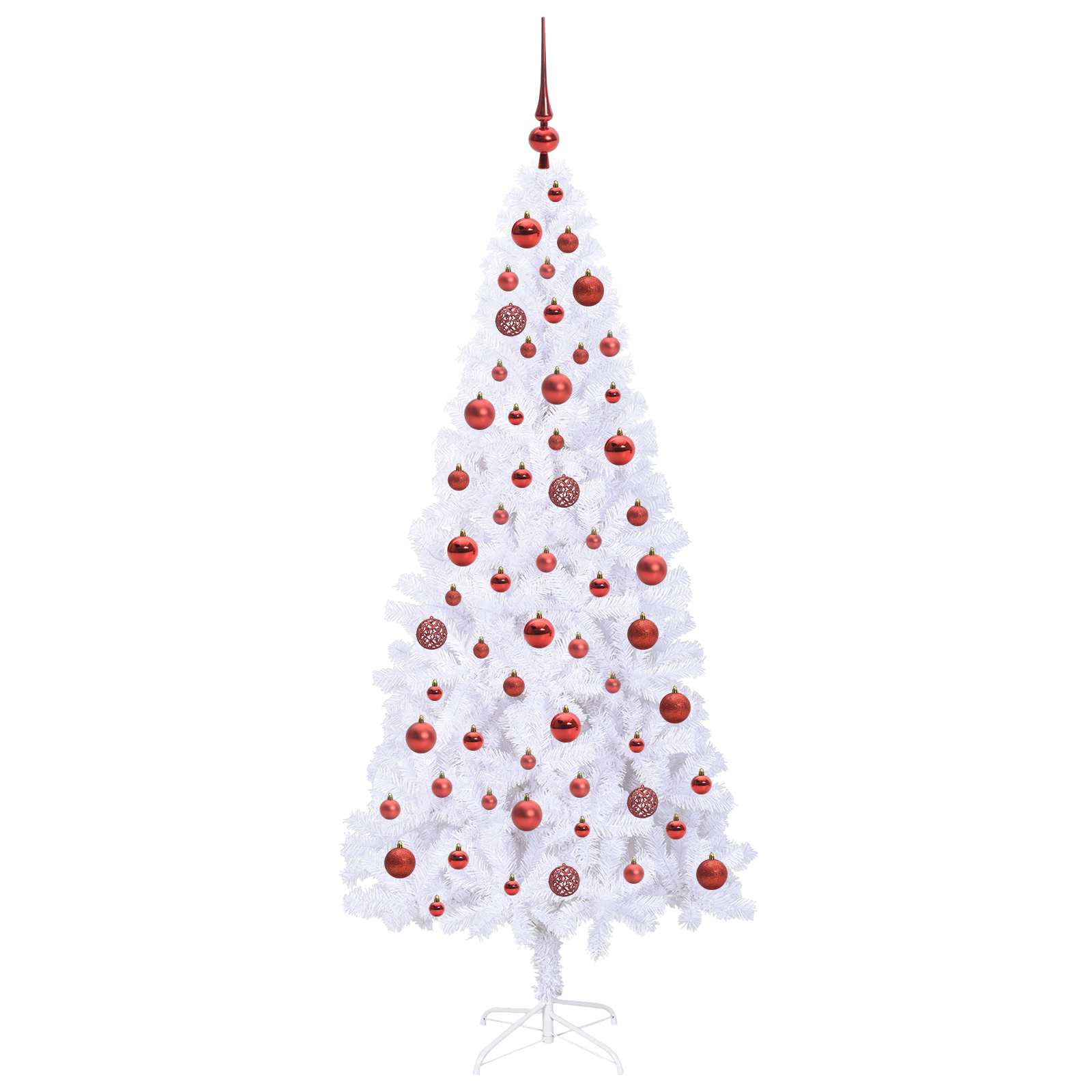 Albero di Natale artificiale Bianco 180 cm PVC e Acciaio