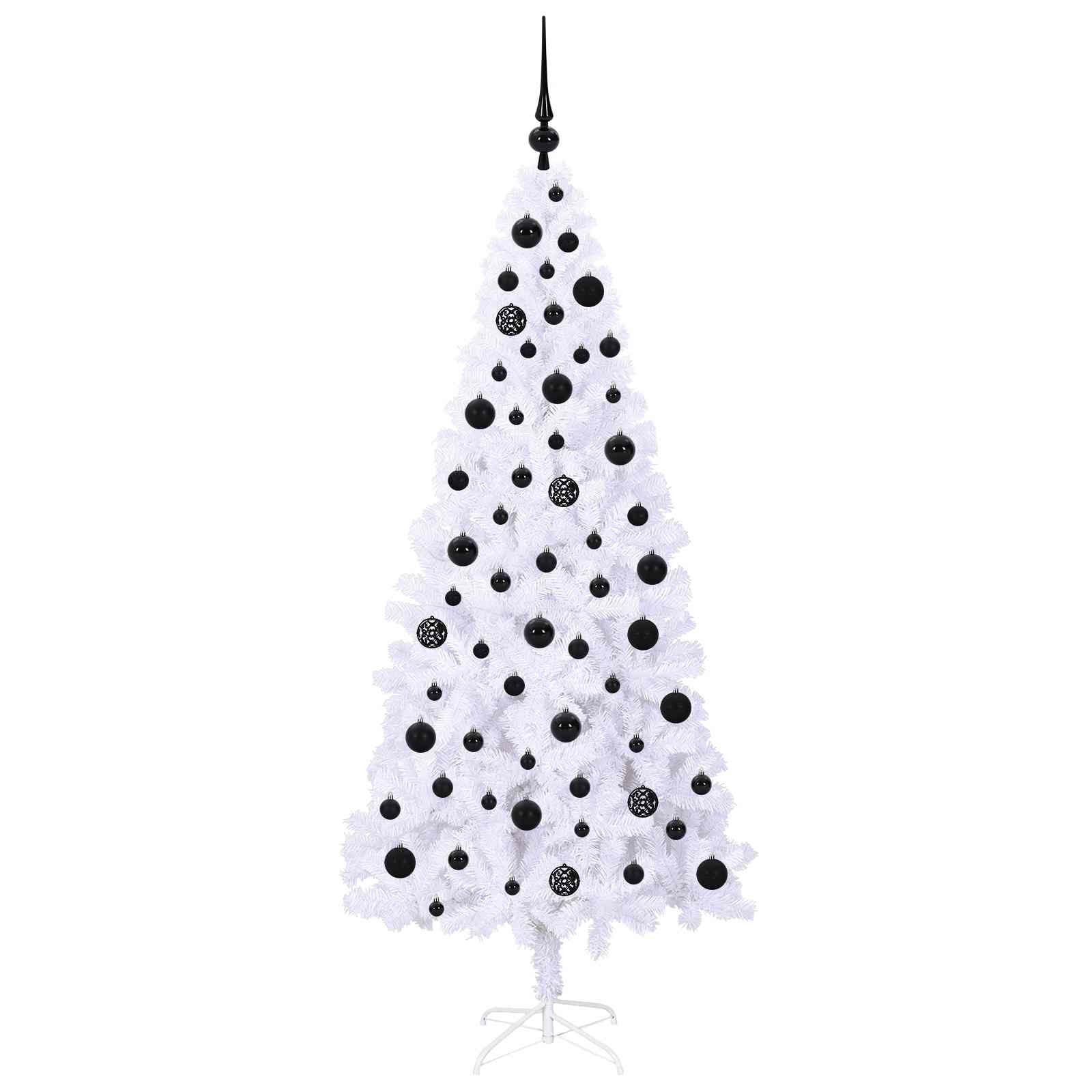 Albero di Natale artificiale Bianco 180 cm PVC e Acciaio