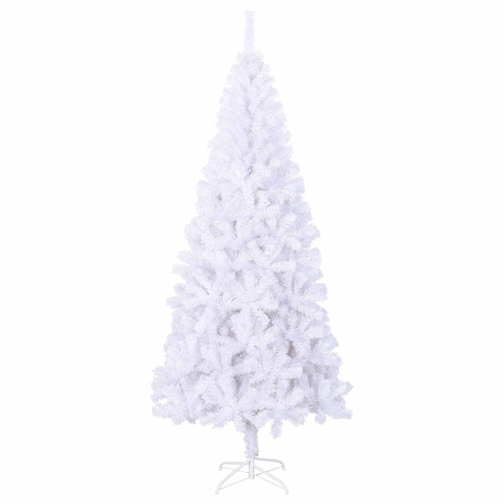 Albero di Natale artificiale Bianco 180 cm PVC e Acciaio