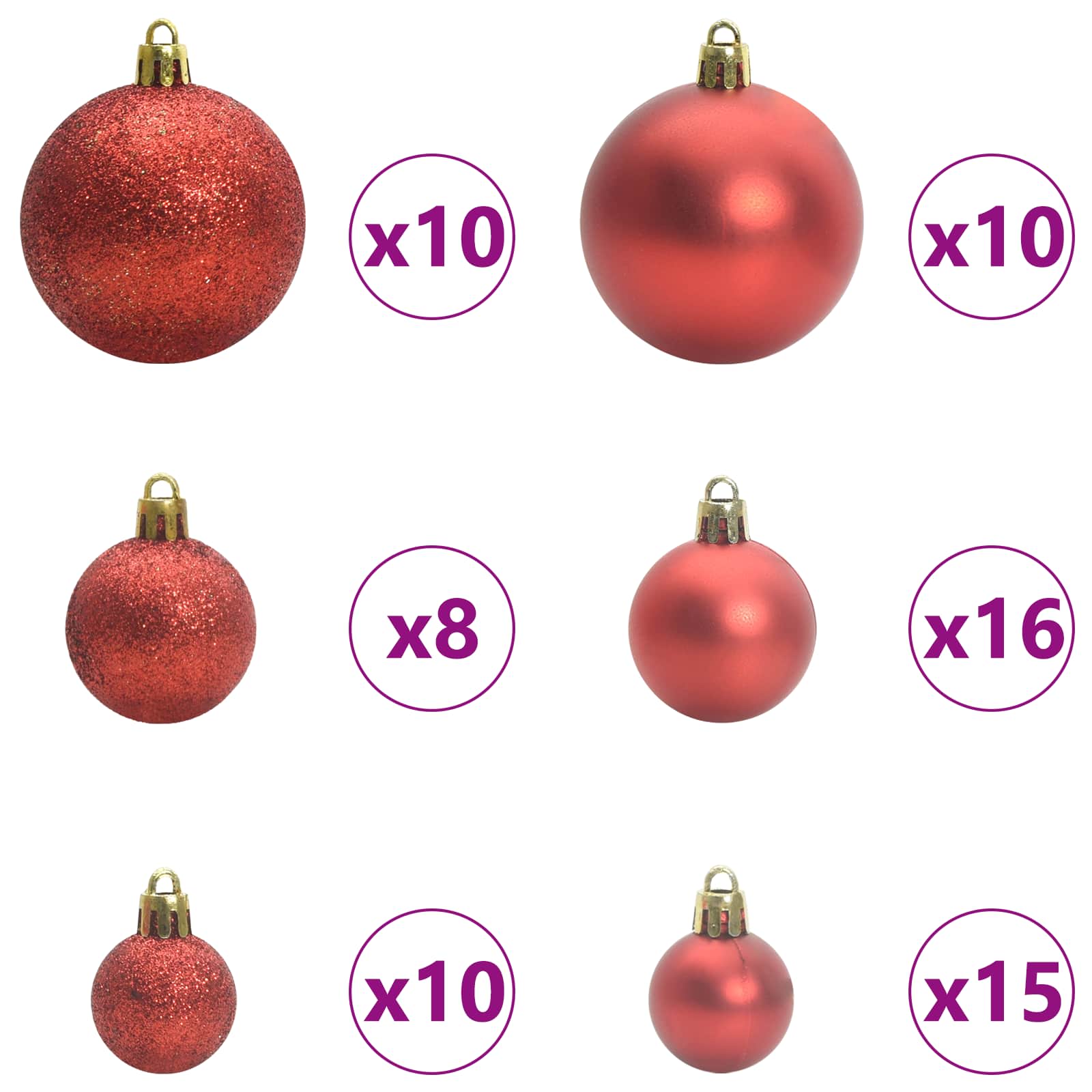 Albero di Natale artificiale Bianco 240 cm PVC e Acciaio