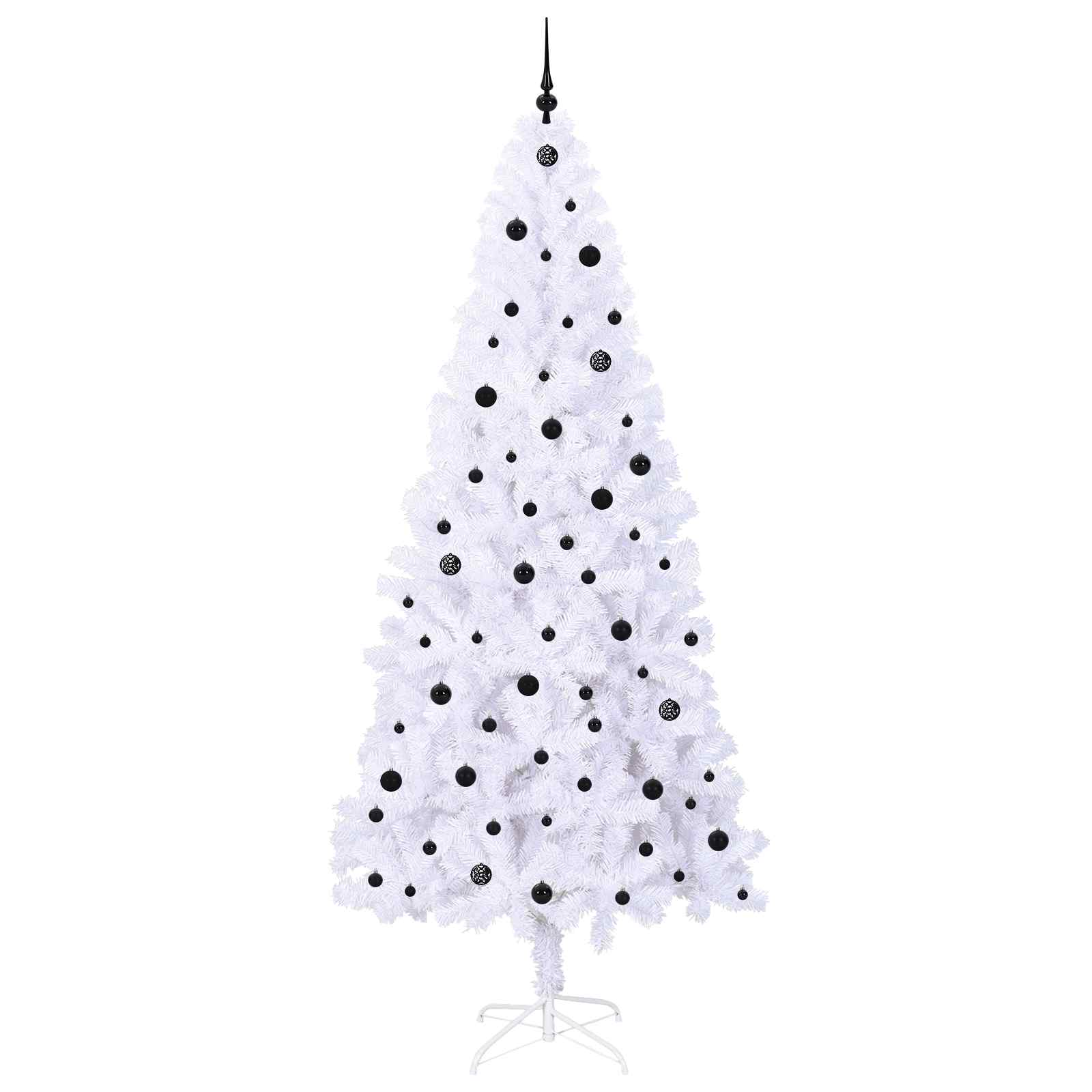 Albero di Natale artificiale Bianco 240 cm PVC e Acciaio