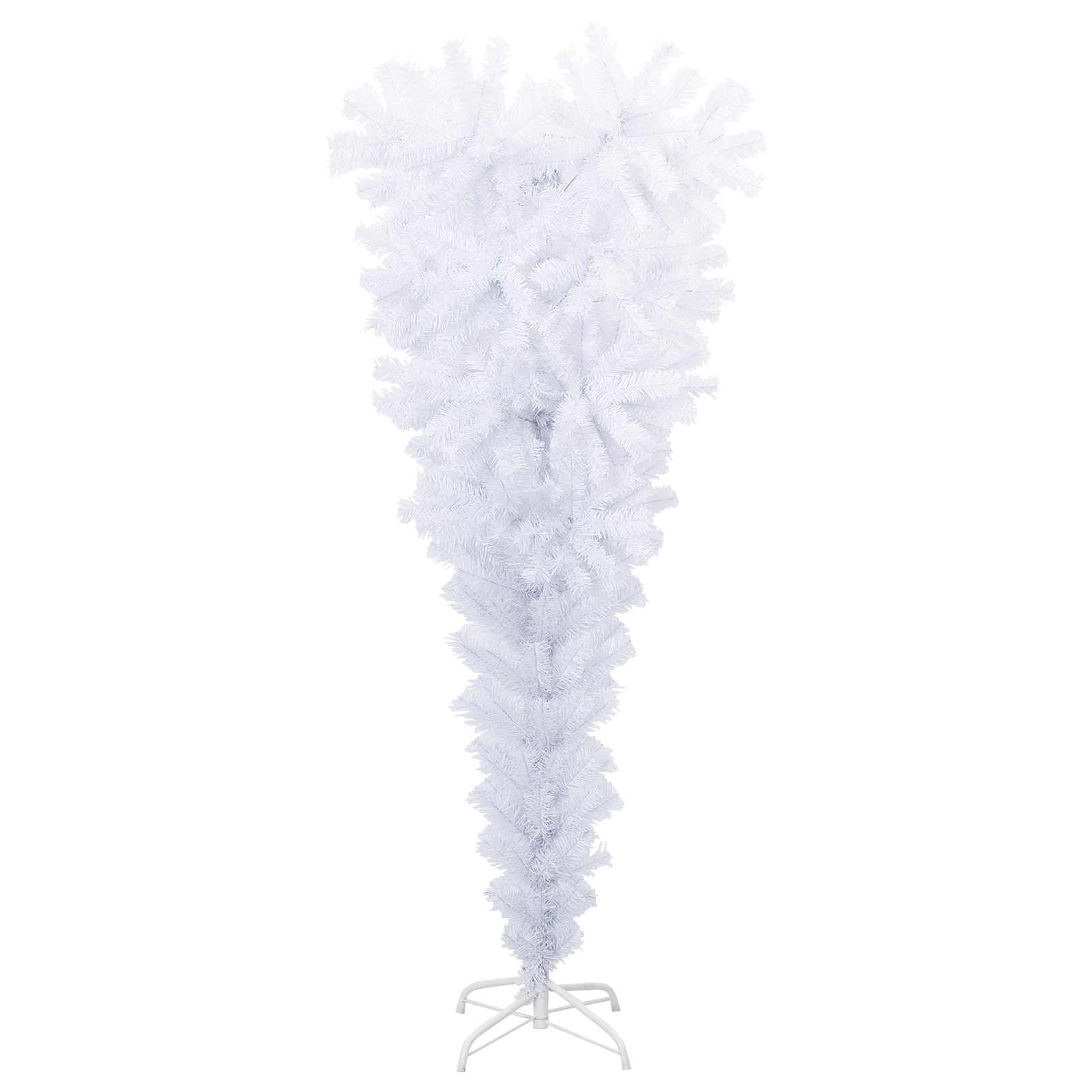 Albero di Natale artificiale Bianco 120 cm PVC e Acciaio